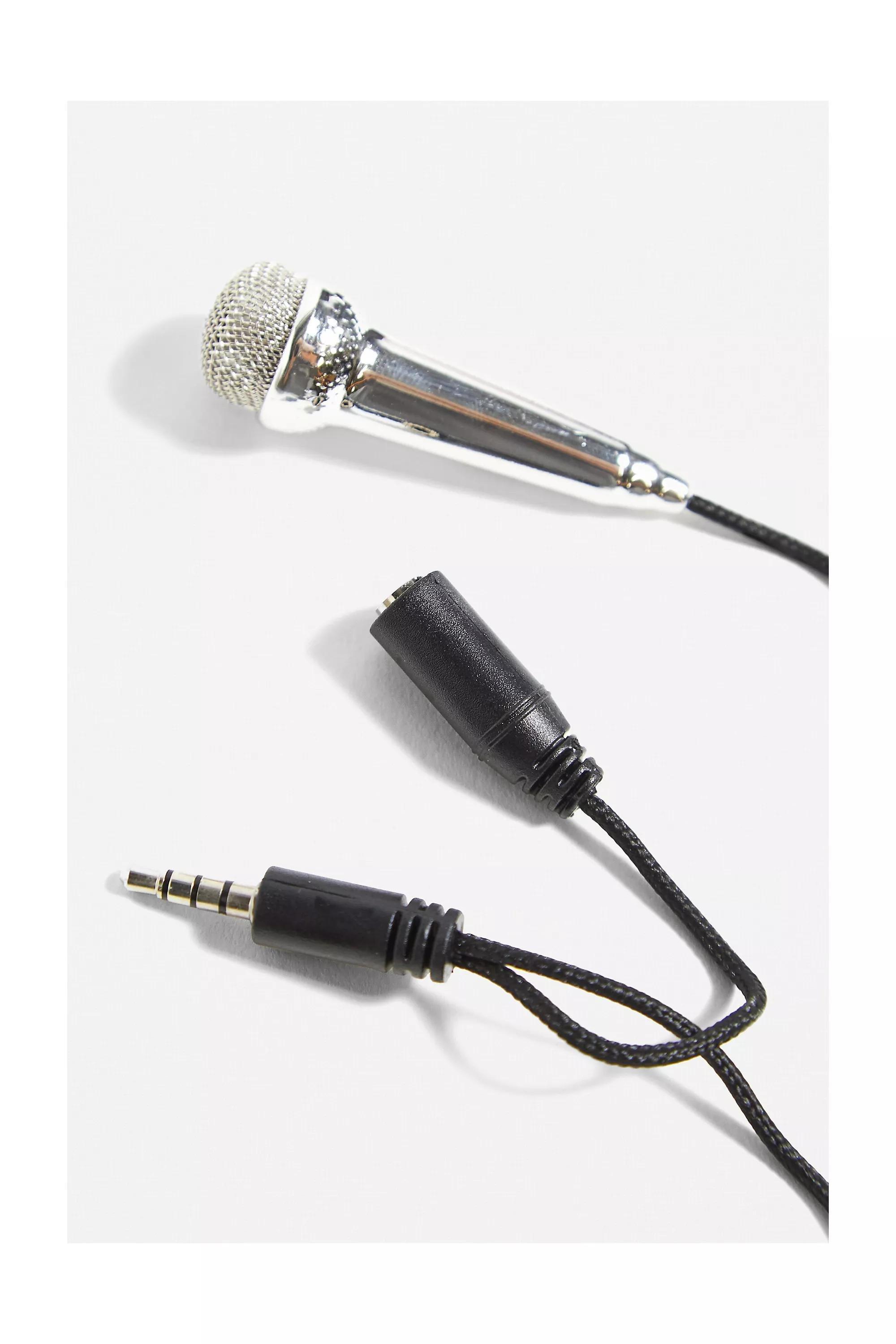 Grey Mini Karaoke Microphone, ASSORT, large image number 1
