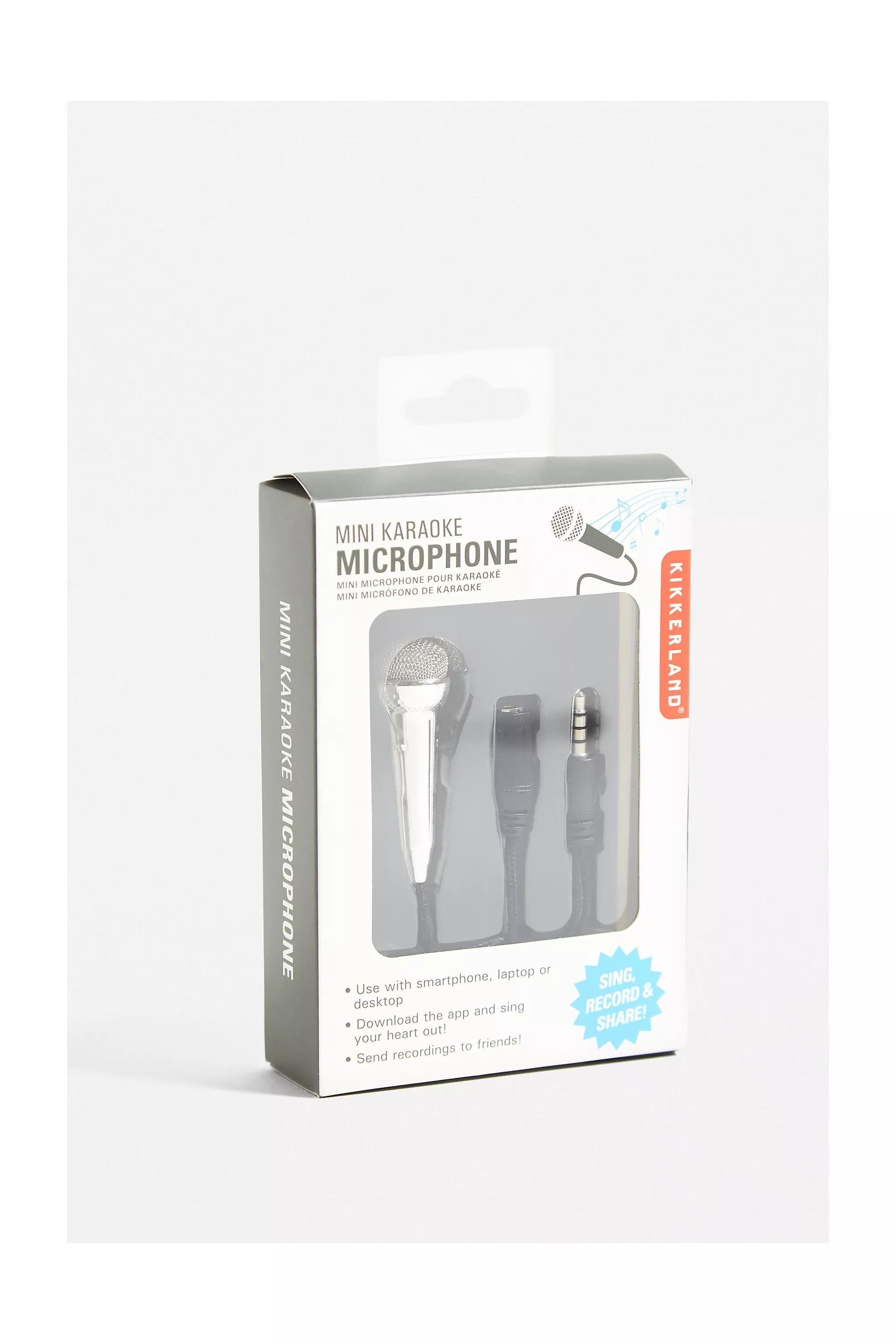 Grey Mini Karaoke Microphone, ASSORT, large image number 2