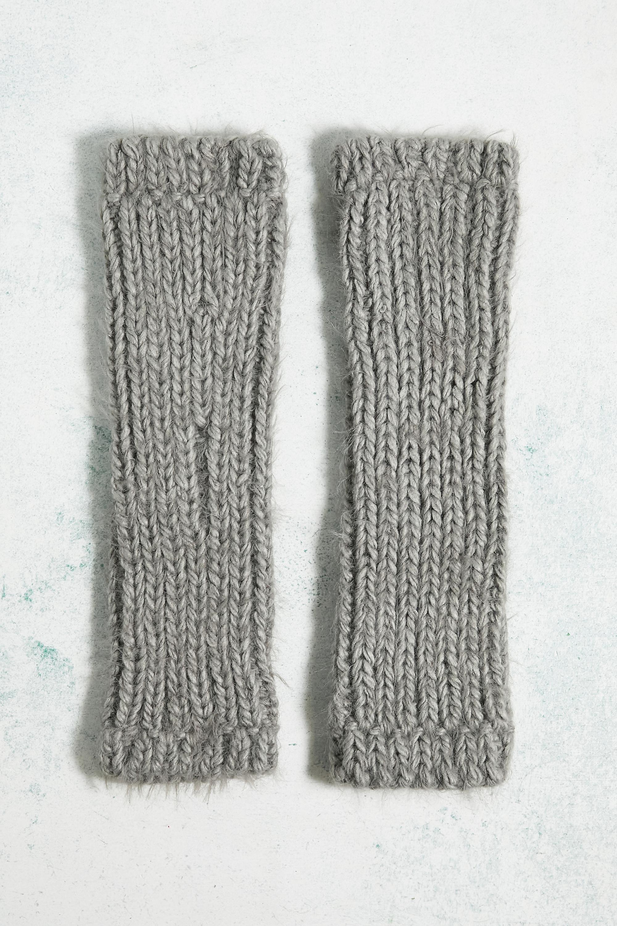 GREY Out From Under Chunky Knit Leg Warmers, , large image number 1