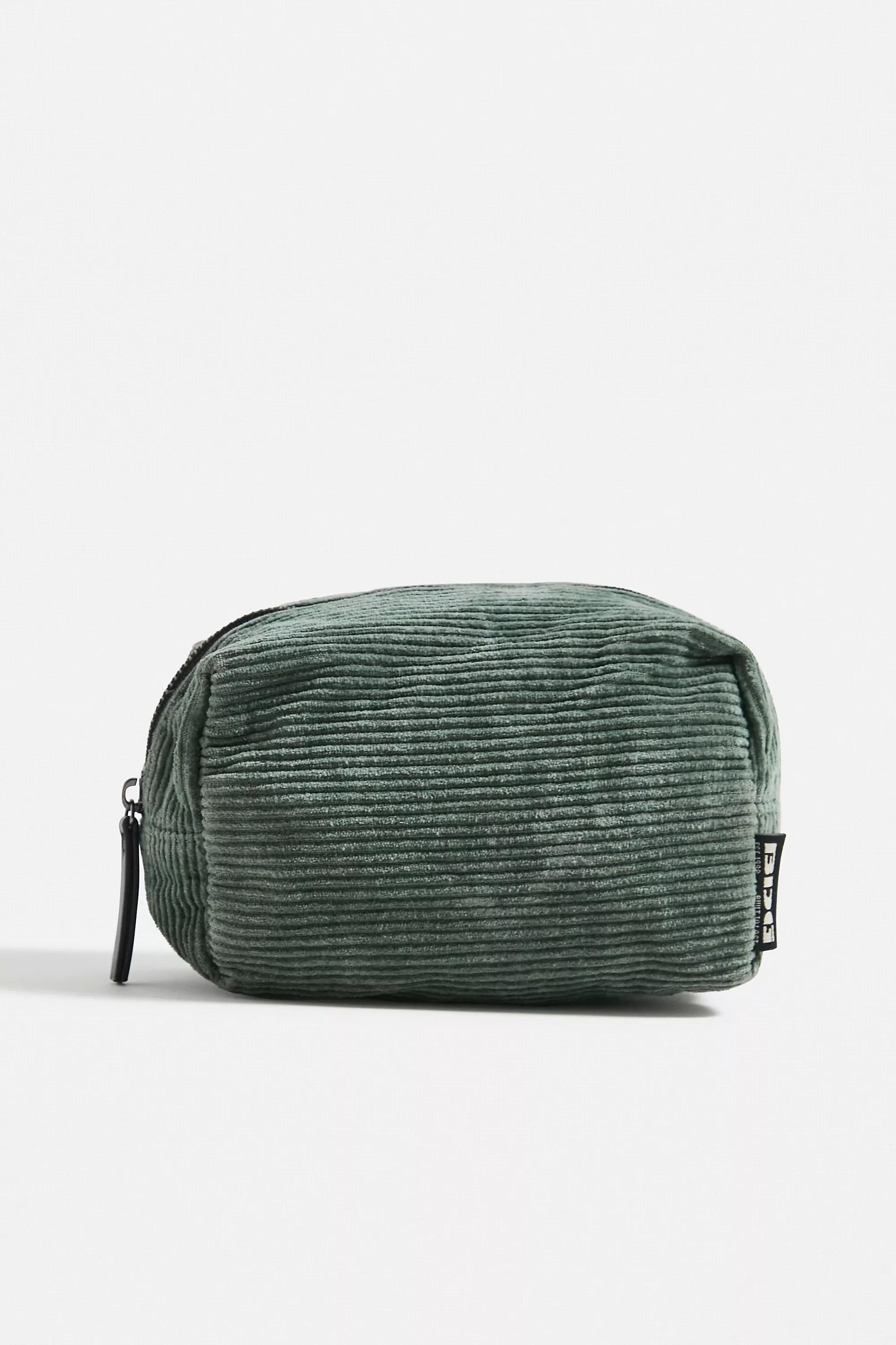 Green Bdg Washed Cored Makeup Bag, MOSS, large image number 0