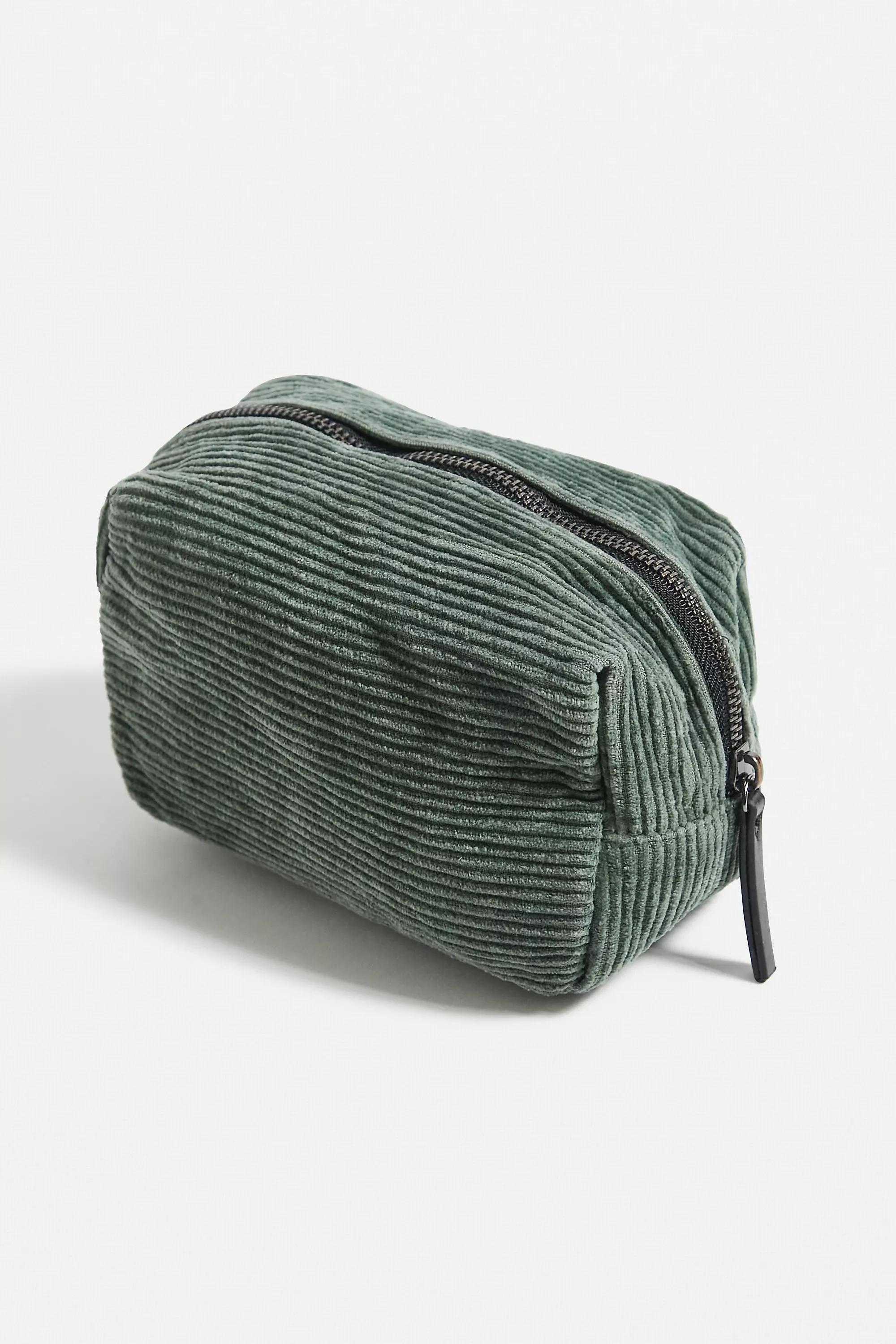 Green Bdg Washed Cored Makeup Bag, MOSS, large image number 3