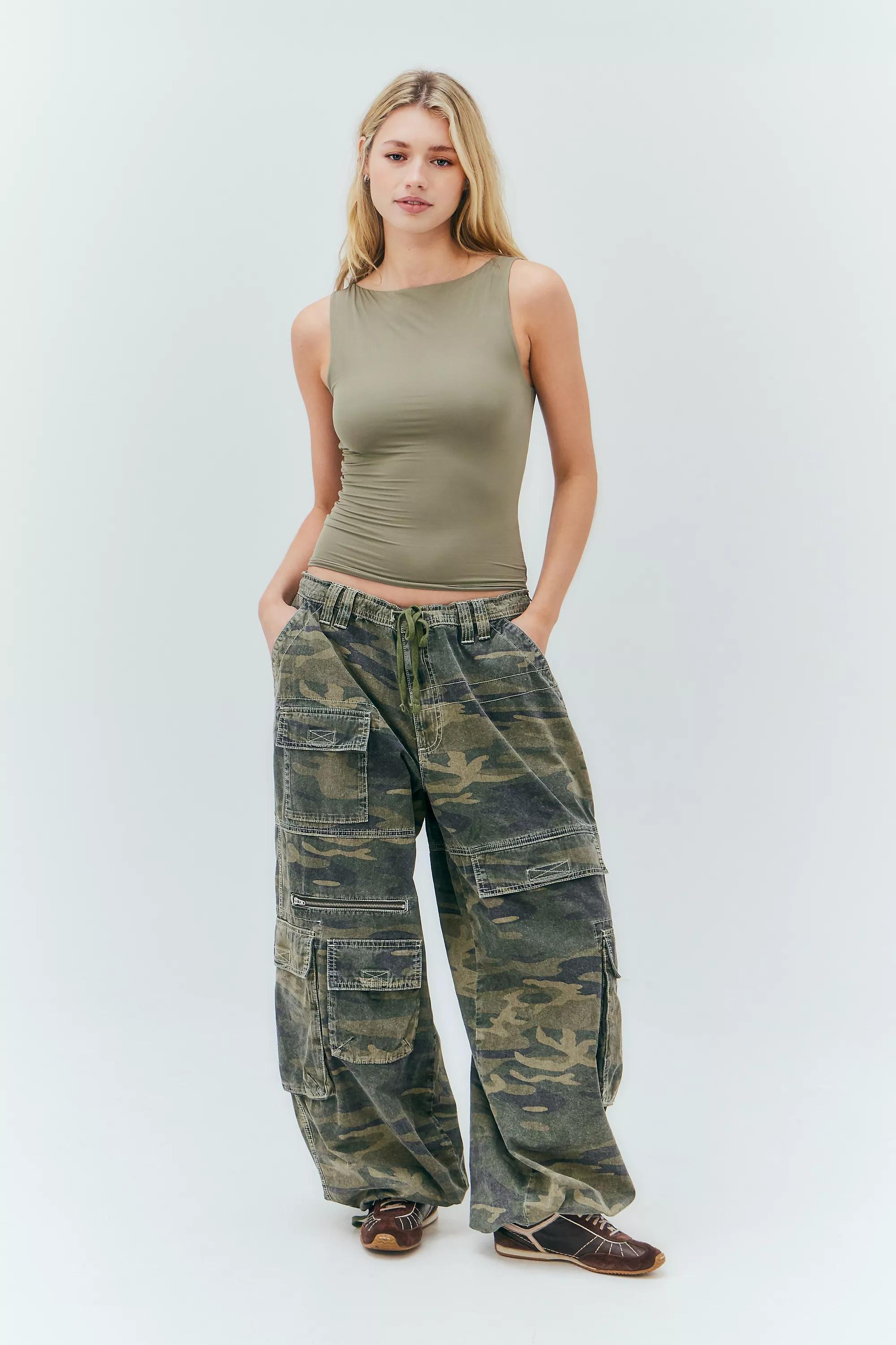 Green Lia Slinky Slash Neck Tank Top, , large image number 1