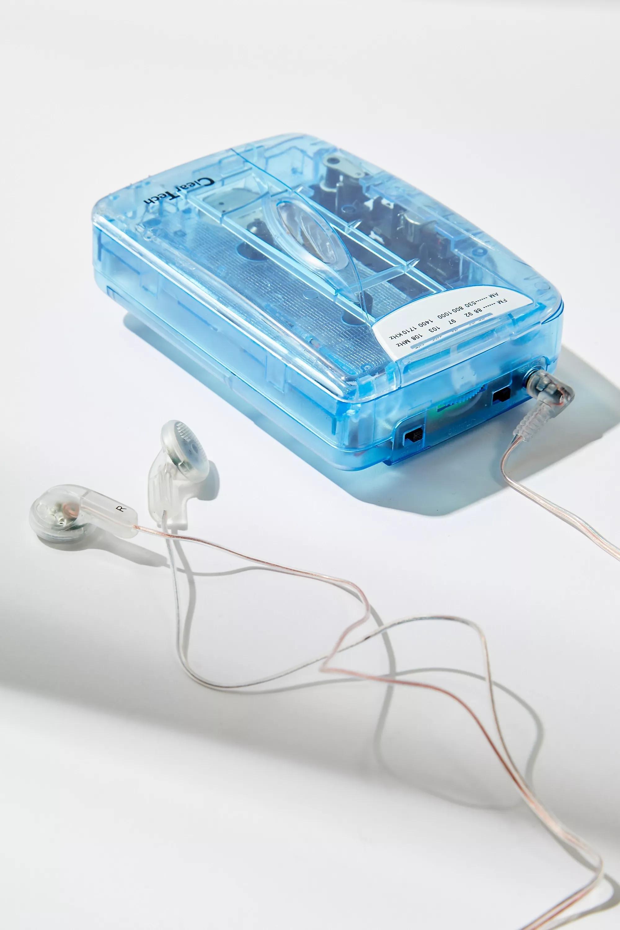 Blue Clear Tech Blue Uo Exclusive Cassette Player, BLUE, large image number 0