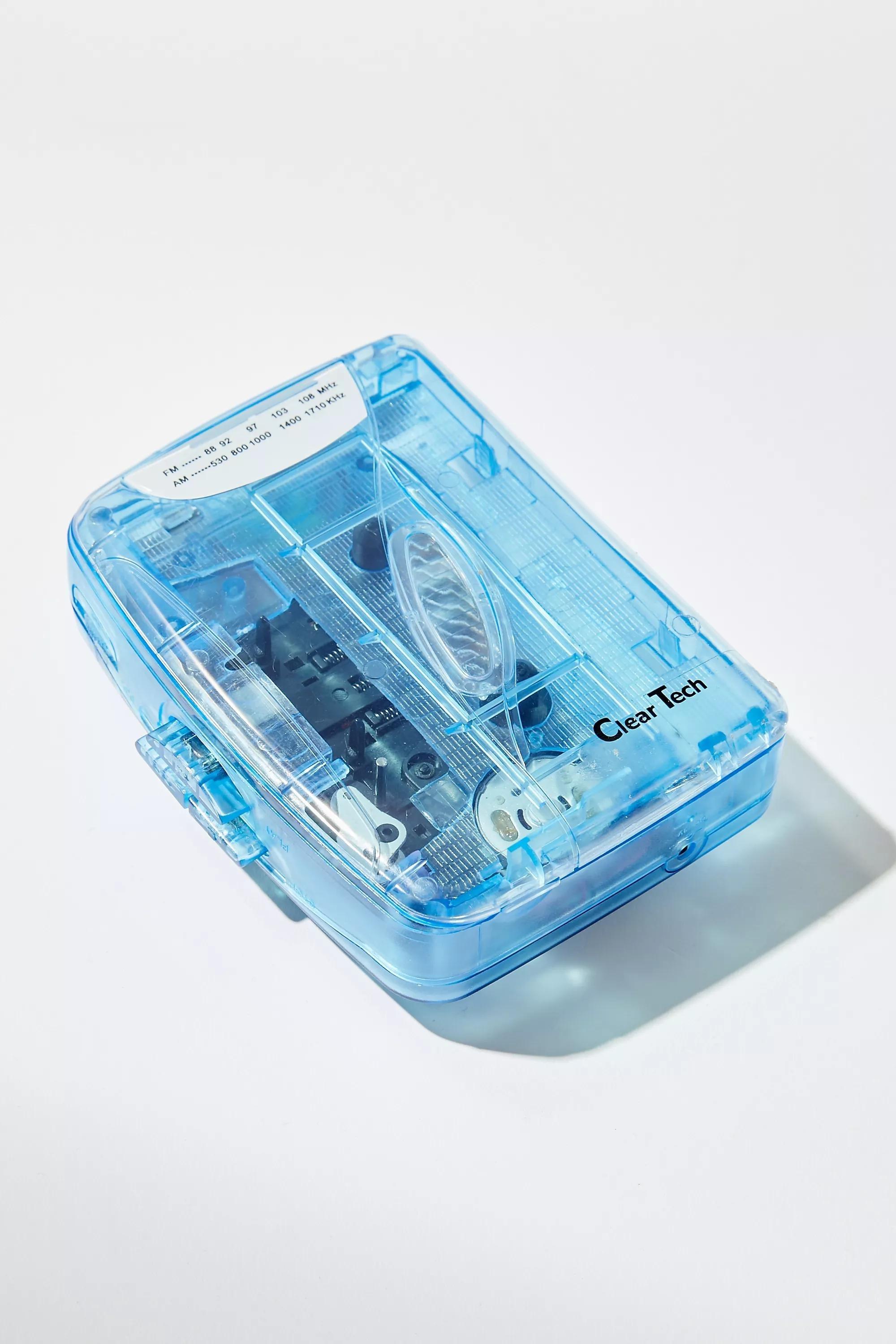 Blue Clear Tech Blue Uo Exclusive Cassette Player, BLUE, large image number 2