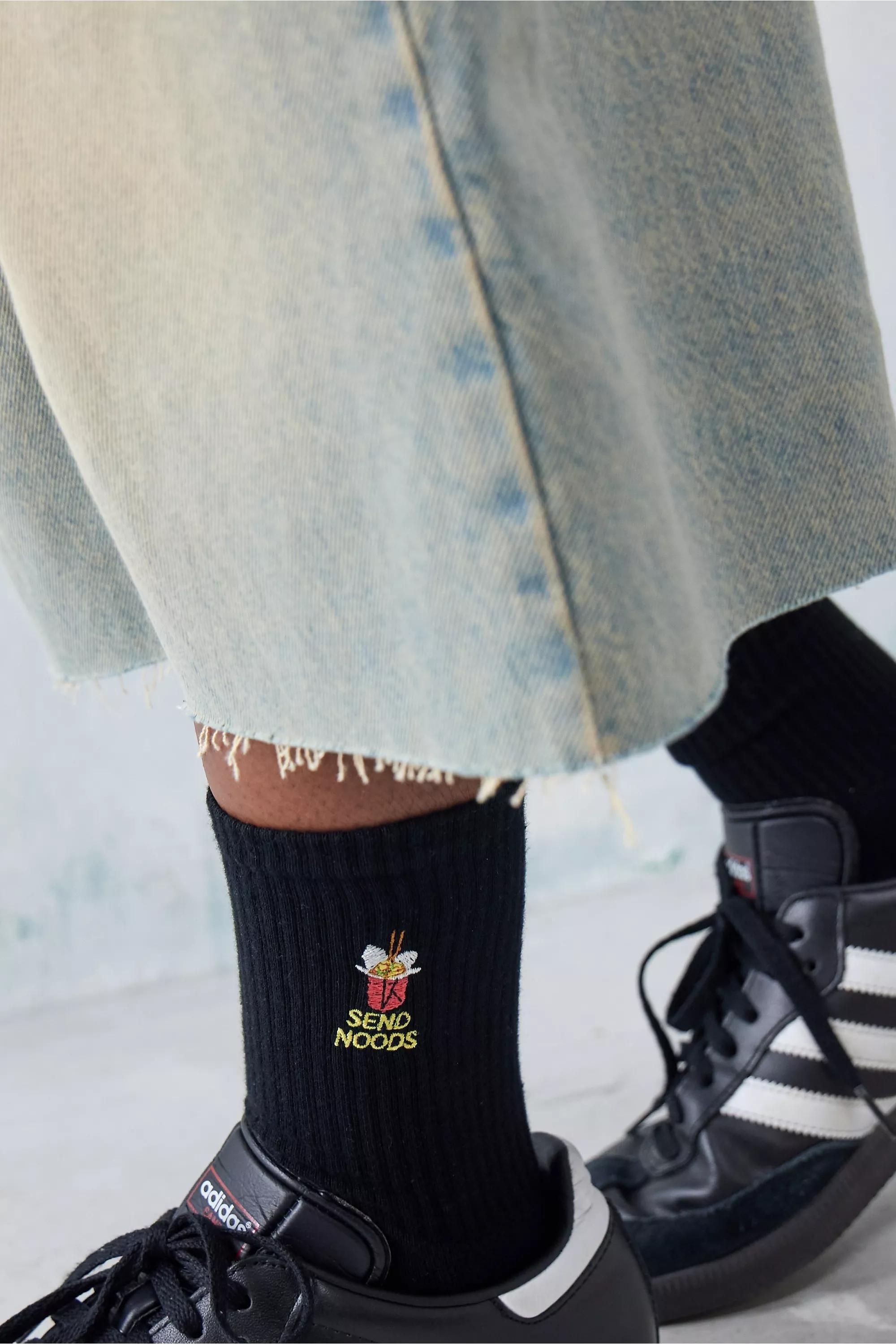 Black OFU Send Noods Socks, , large image number 0