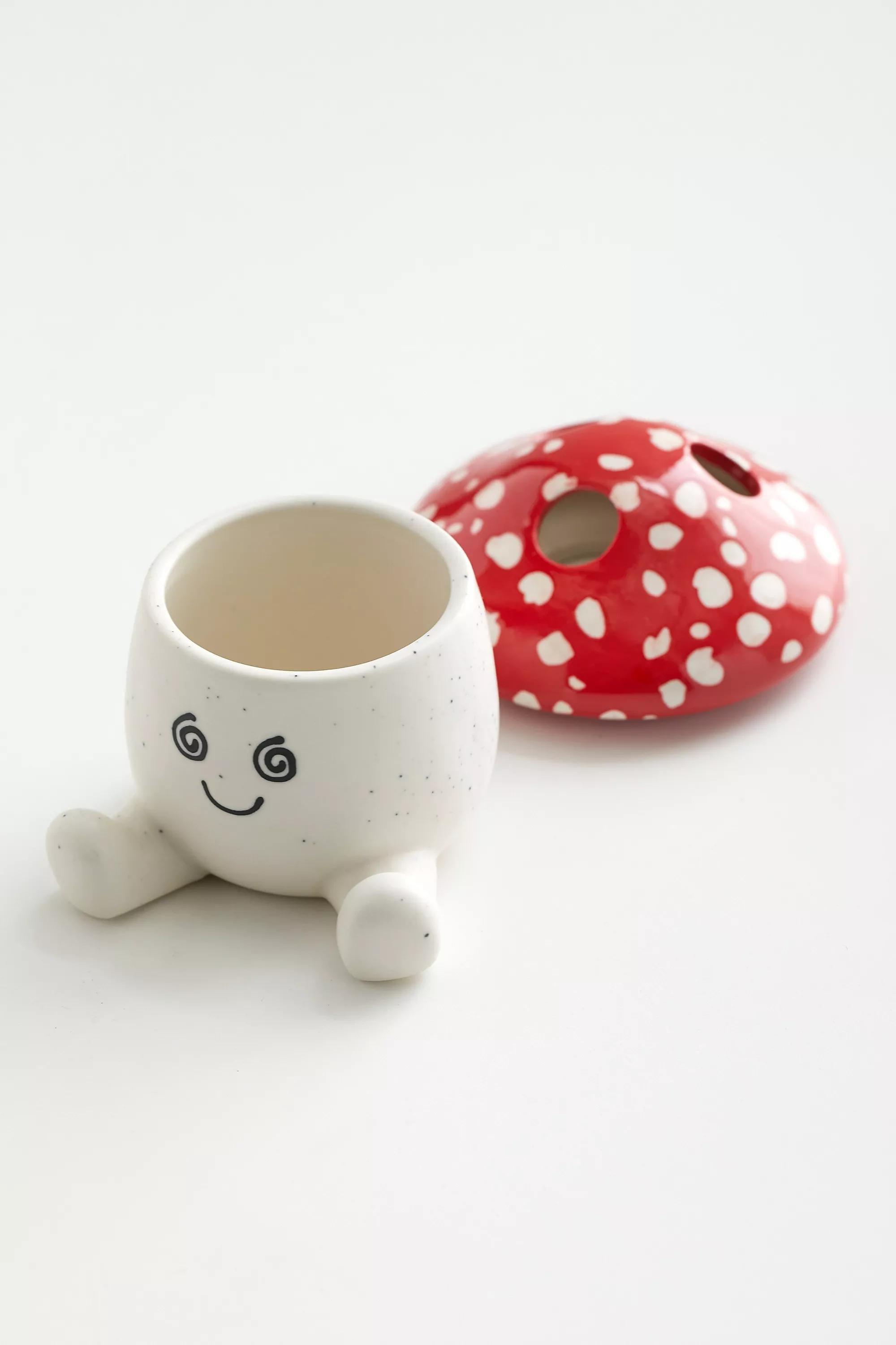 Multicolour Mushroom Toothbrush Holder, ASSORT, large image number 3