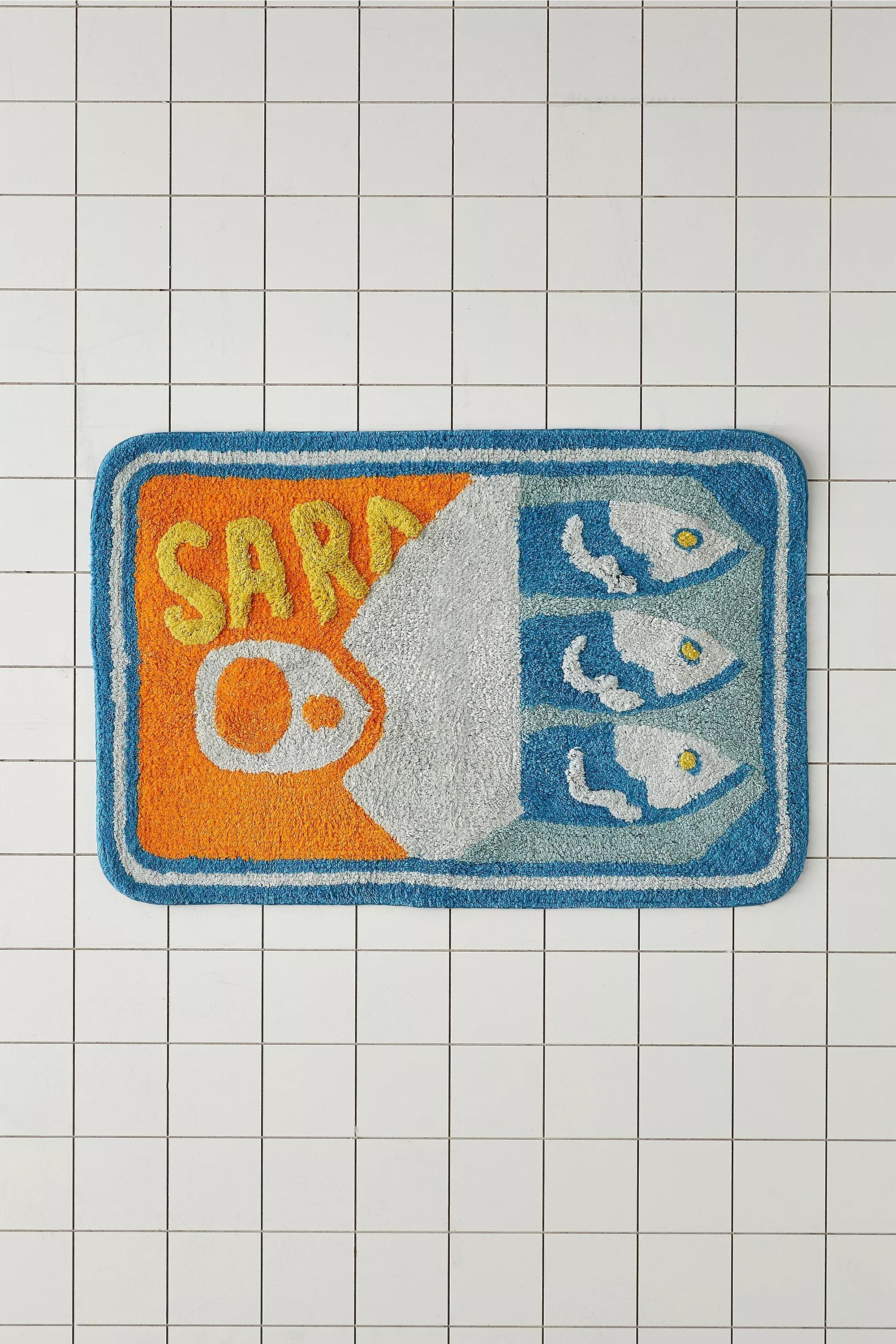 Sardines Bath Mat, ASSORT, large image number 1