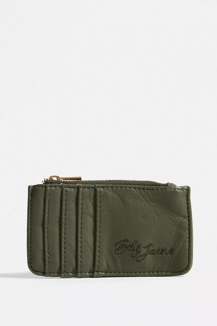 Urban Outfitters - Khaki Bdg Washed Faux Leather Cardholder