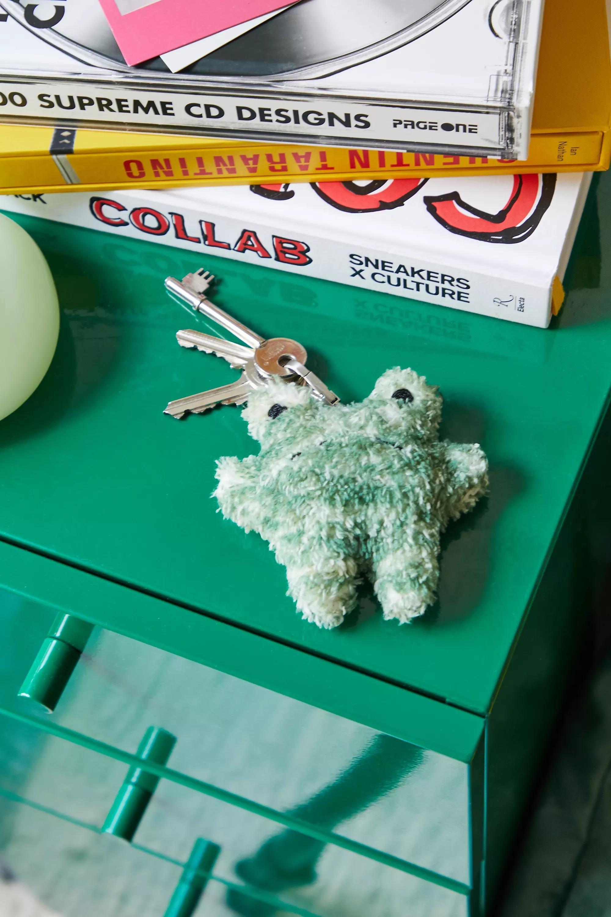 Green Grumpy Frog Huggable Keyring, ASSORT, large image number 1