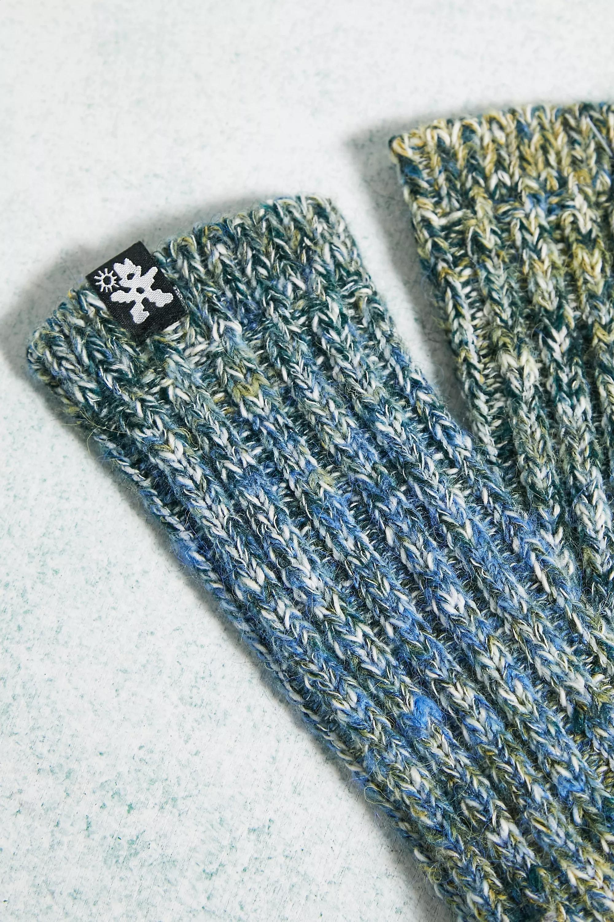 Green Uo Nomad Ombre Green Slub Socks, GRN, large image number 1