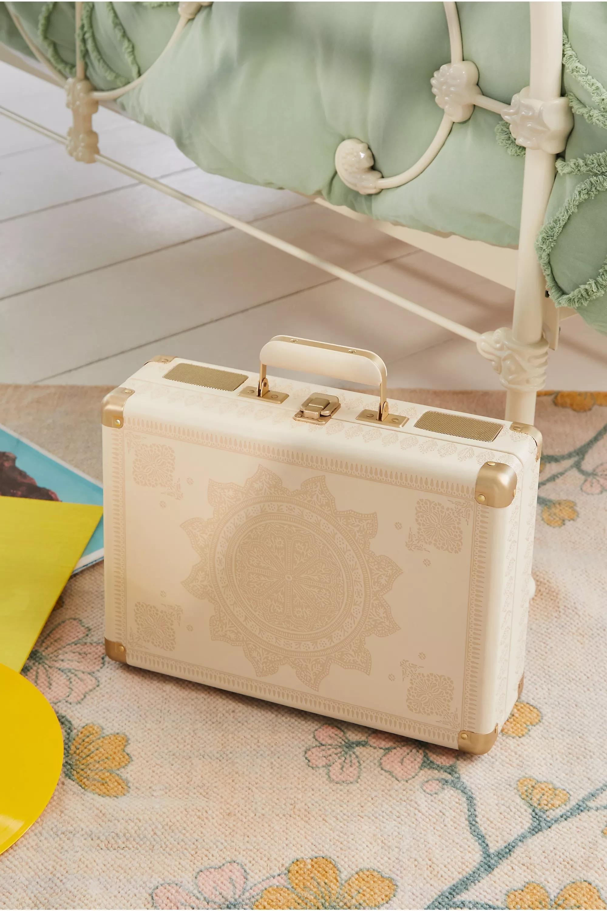 Cream Crosley Uo Exclusive Geometric Cruiser Vinyl Bluetooth In/Out Record Player, CREME, large image number 1