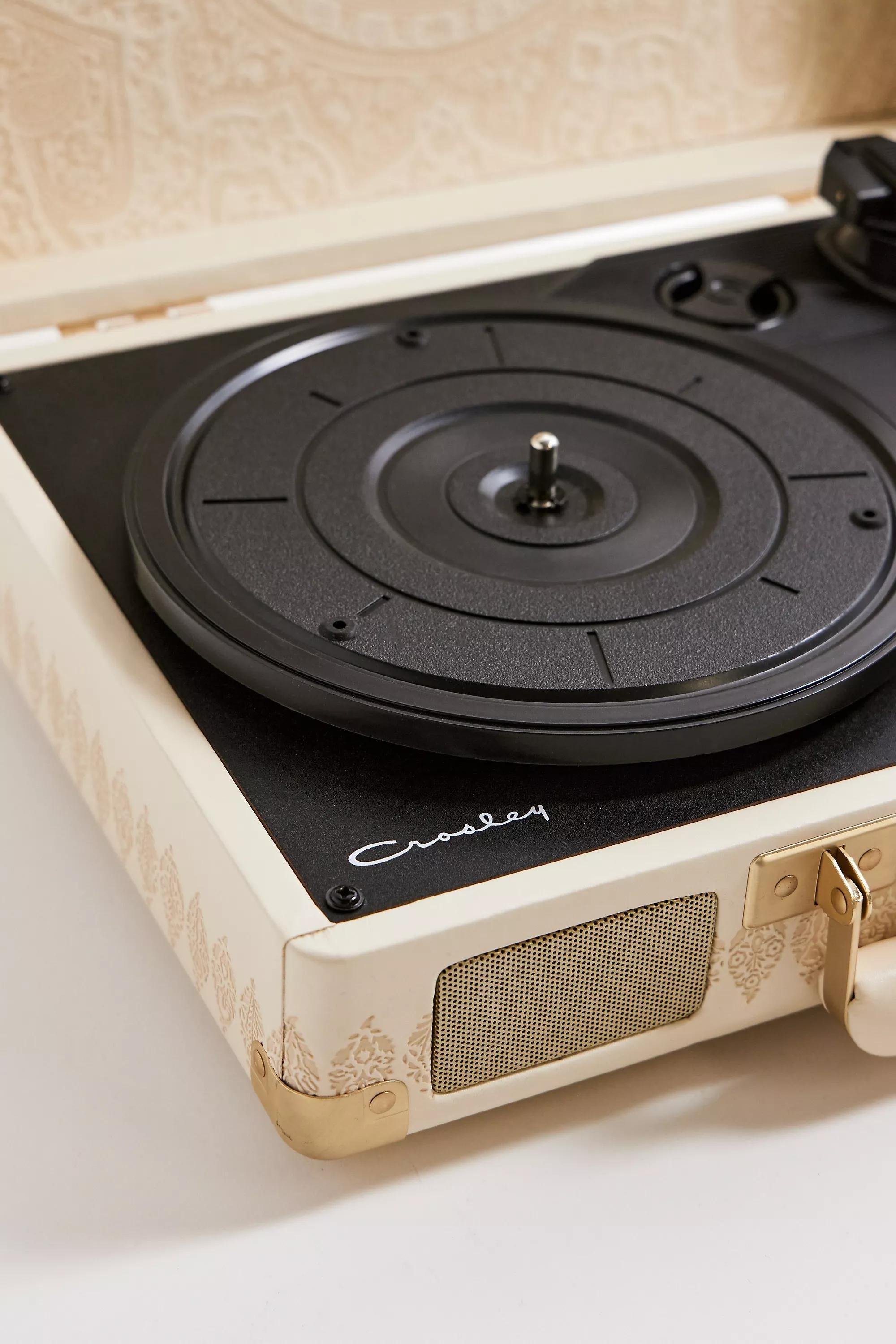Cream Crosley Uo Exclusive Geometric Cruiser Vinyl Bluetooth In/Out Record Player, CREME, large image number 4