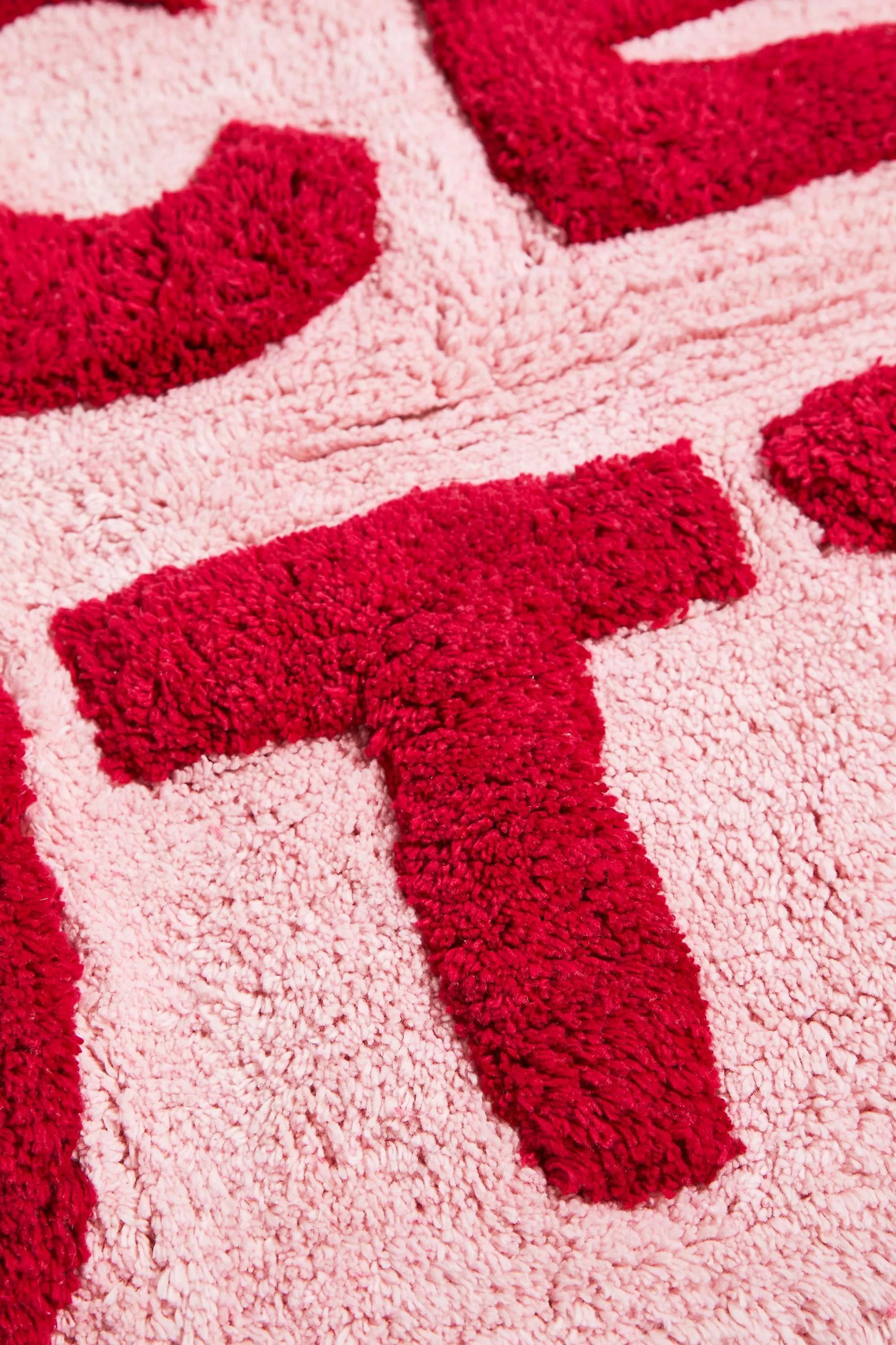 Pink Nice Butt Bath Mat, PINK, large image number 1