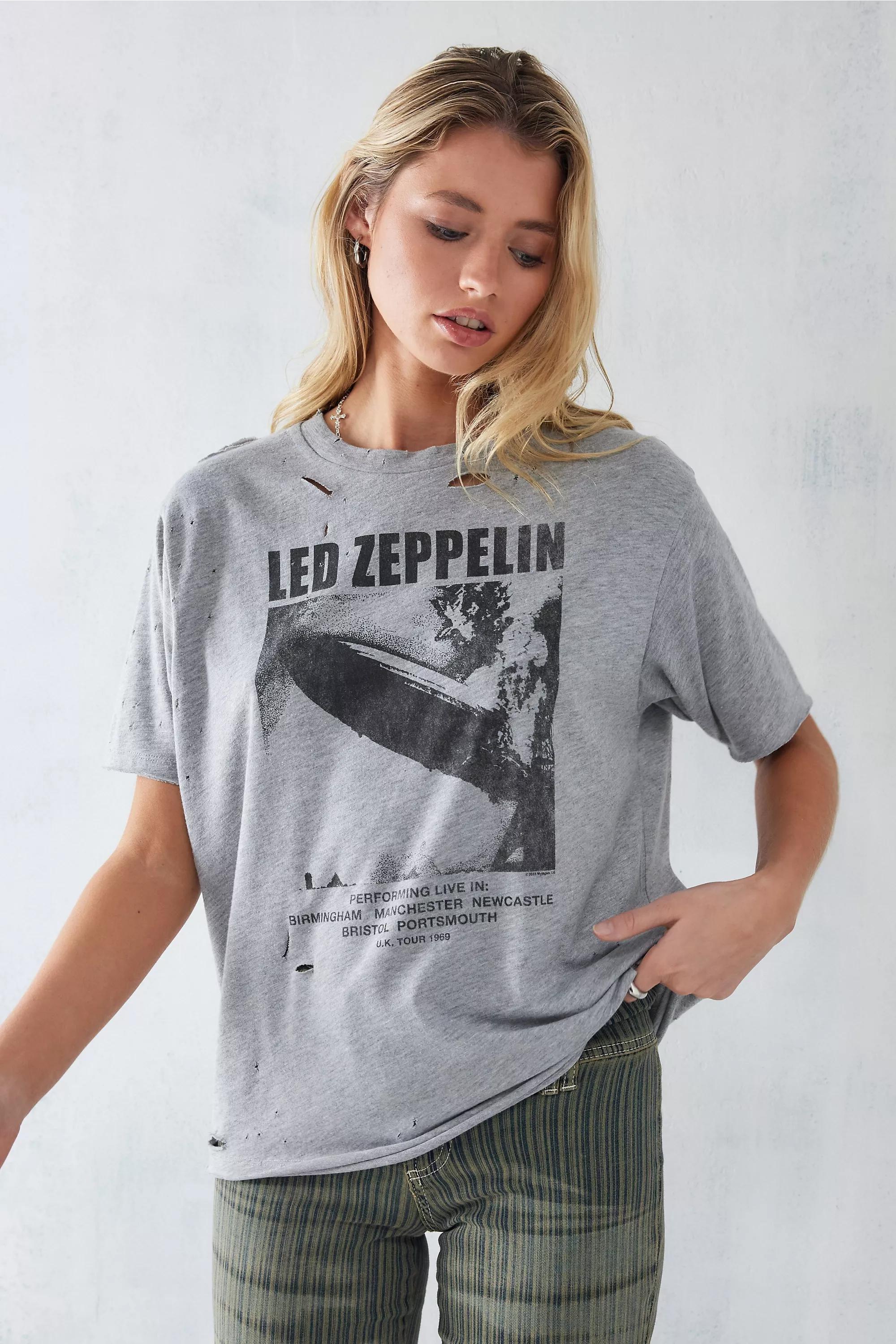 Grey led zeppelin on sale t-shirt