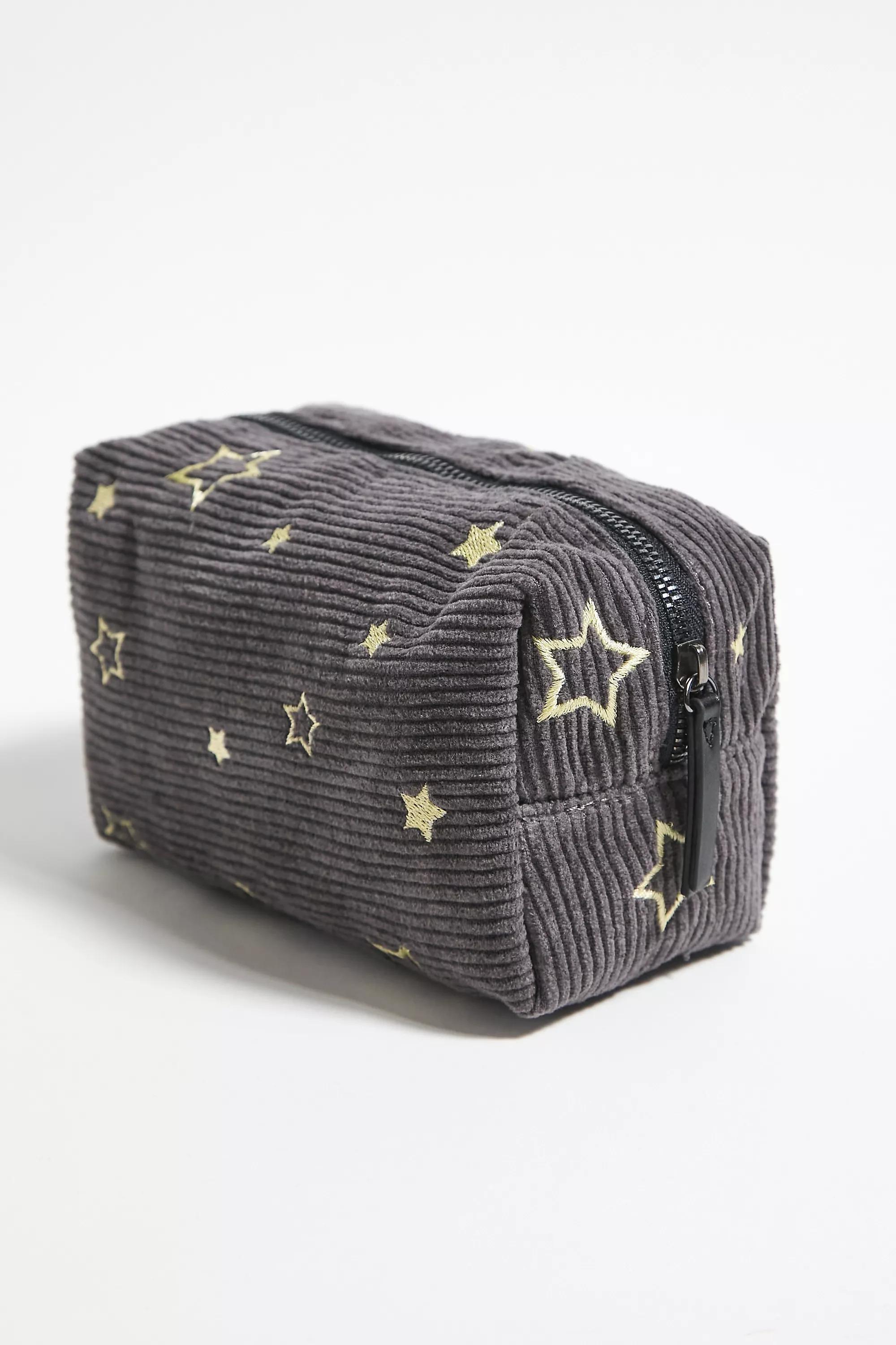Grey Bdg Star Cord Makeup Bag, , large image number 2