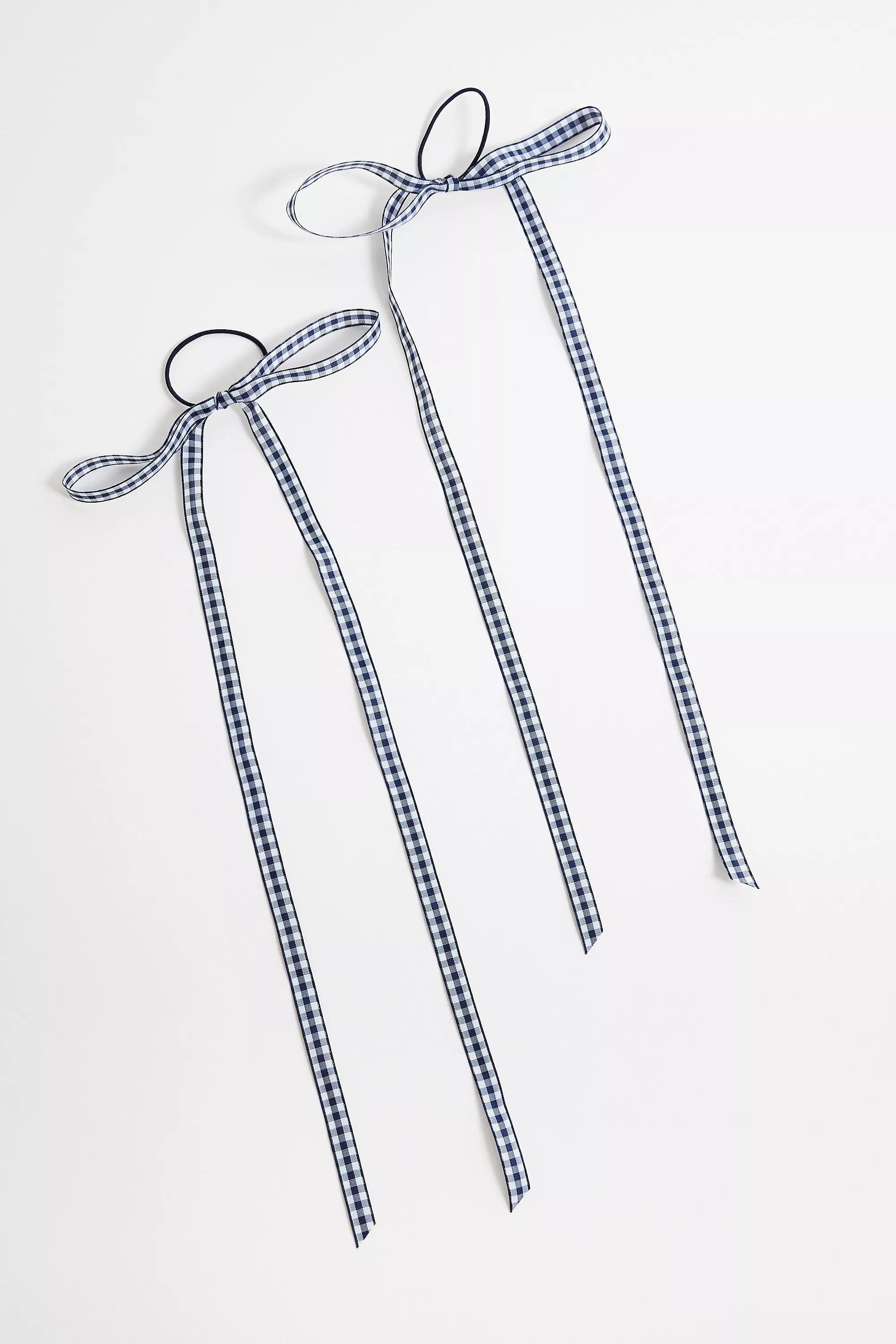 Multicolour Bow Hair, Set Of 2, BLUE, large image number 1