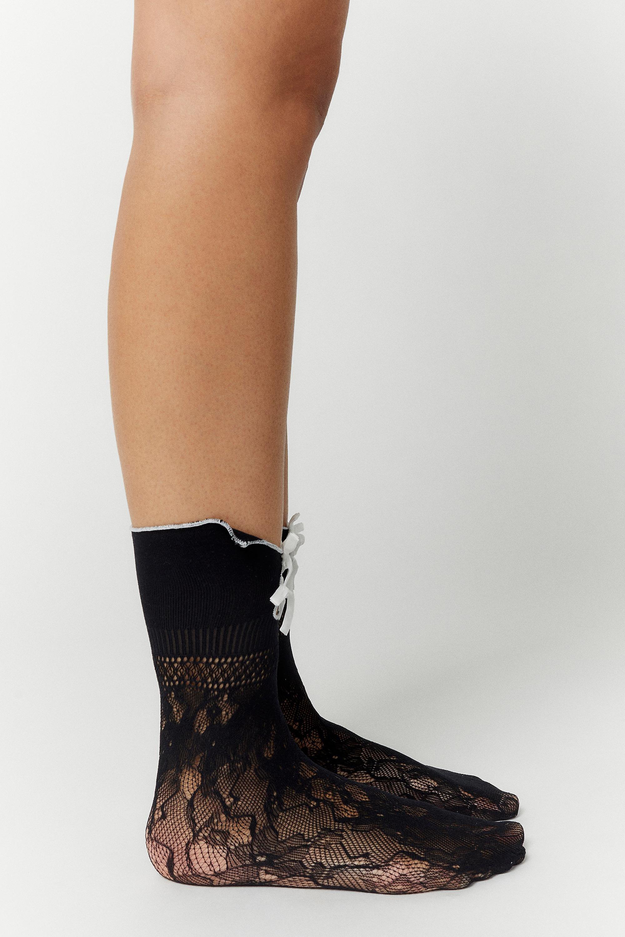 Black Out From Under Laced Socks, , large image number 3