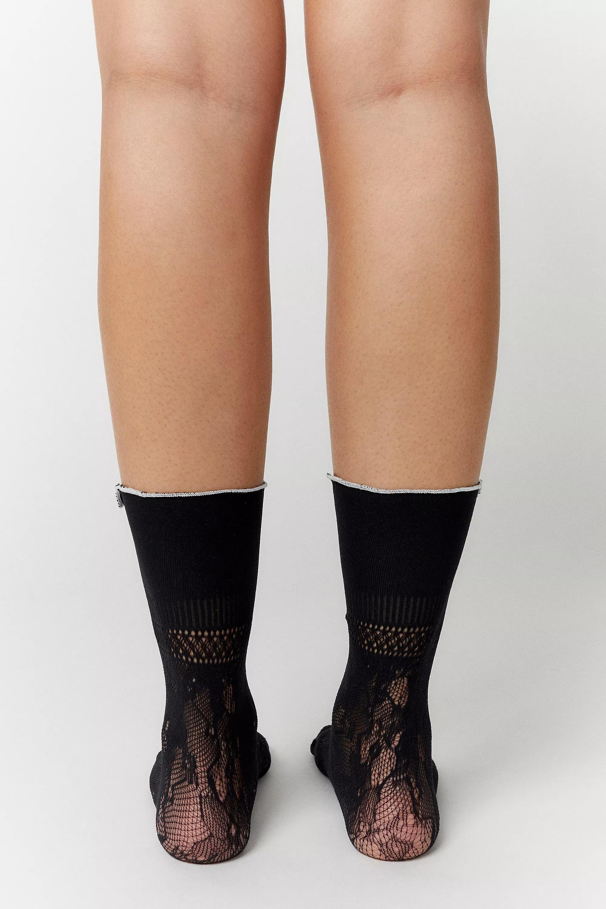 Black Out From Under Laced Socks, , large image number 4