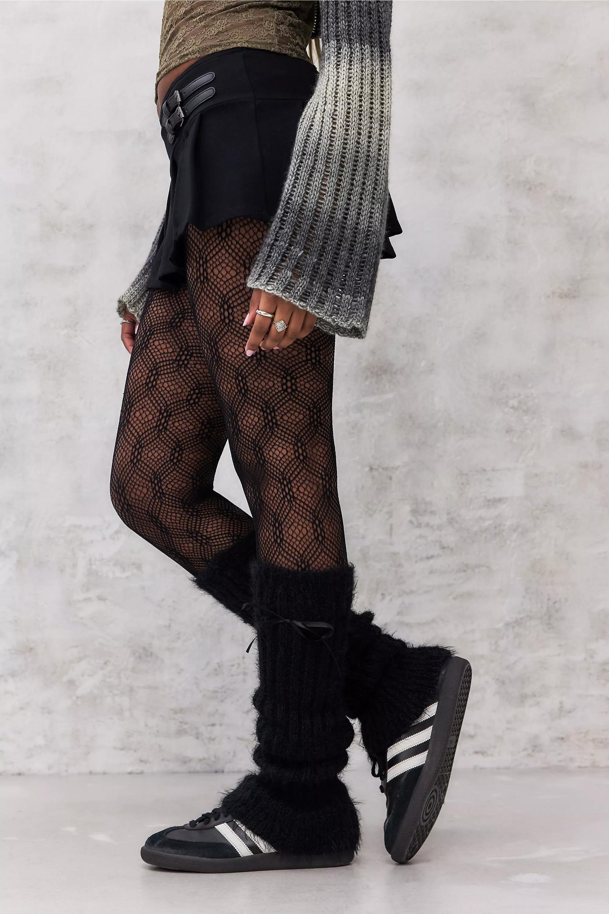 Black Out From Under Inez Eyelash Knit Extra-Long Leg Warmers, , large image number 2