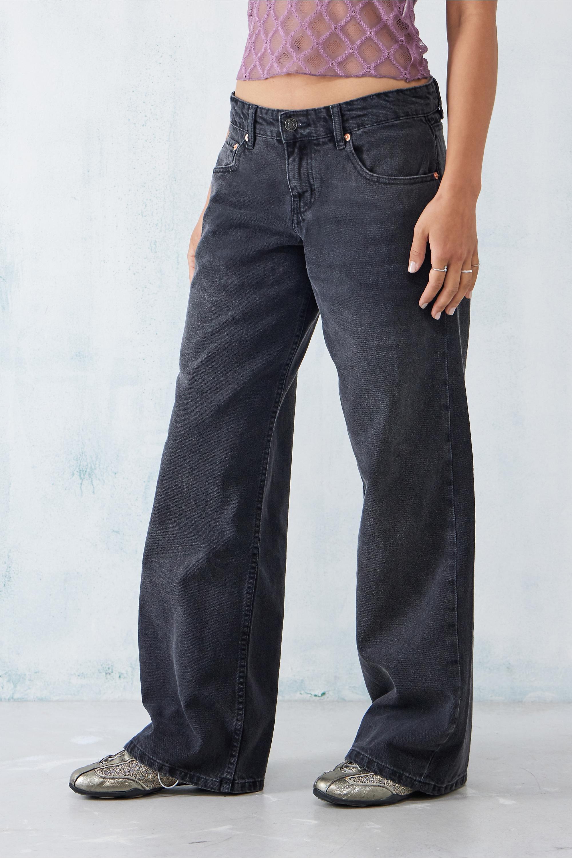 Motel Low Rise Parallel Wide Leg Jeans, , large image number 0