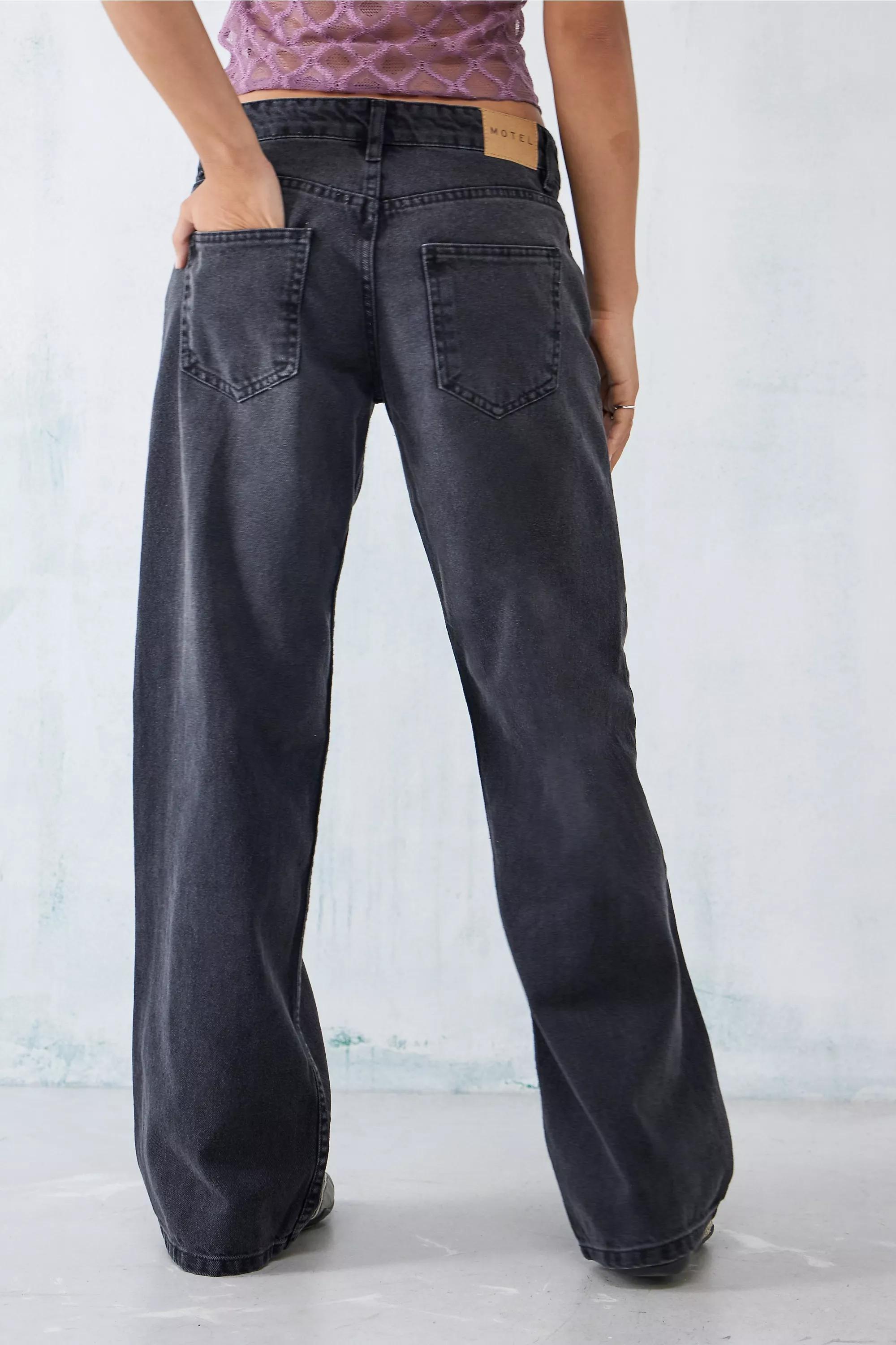 Motel Low Rise Parallel Wide Leg Jeans, , large image number 2