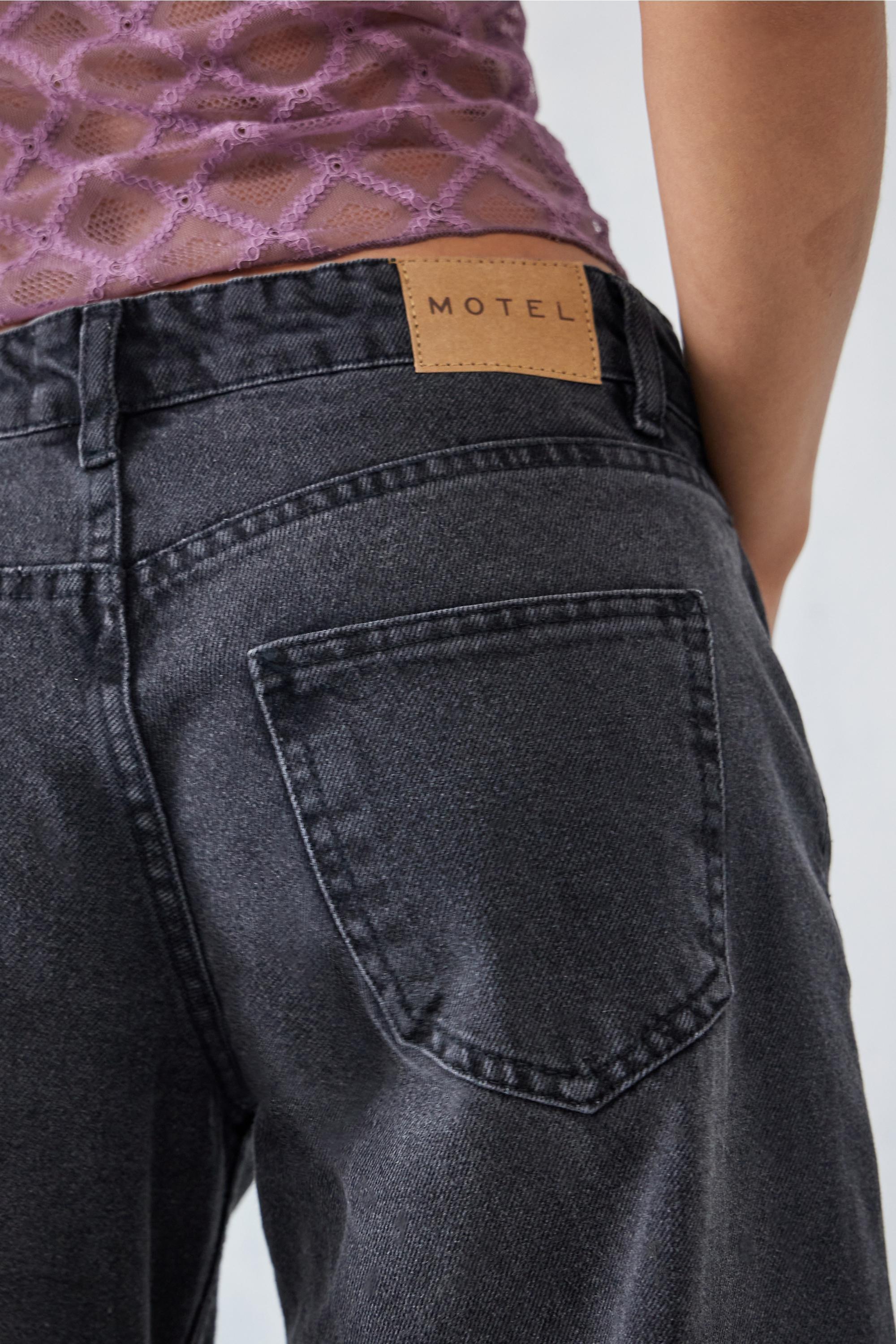 Motel Low Rise Parallel Wide Leg Jeans, , large image number 3