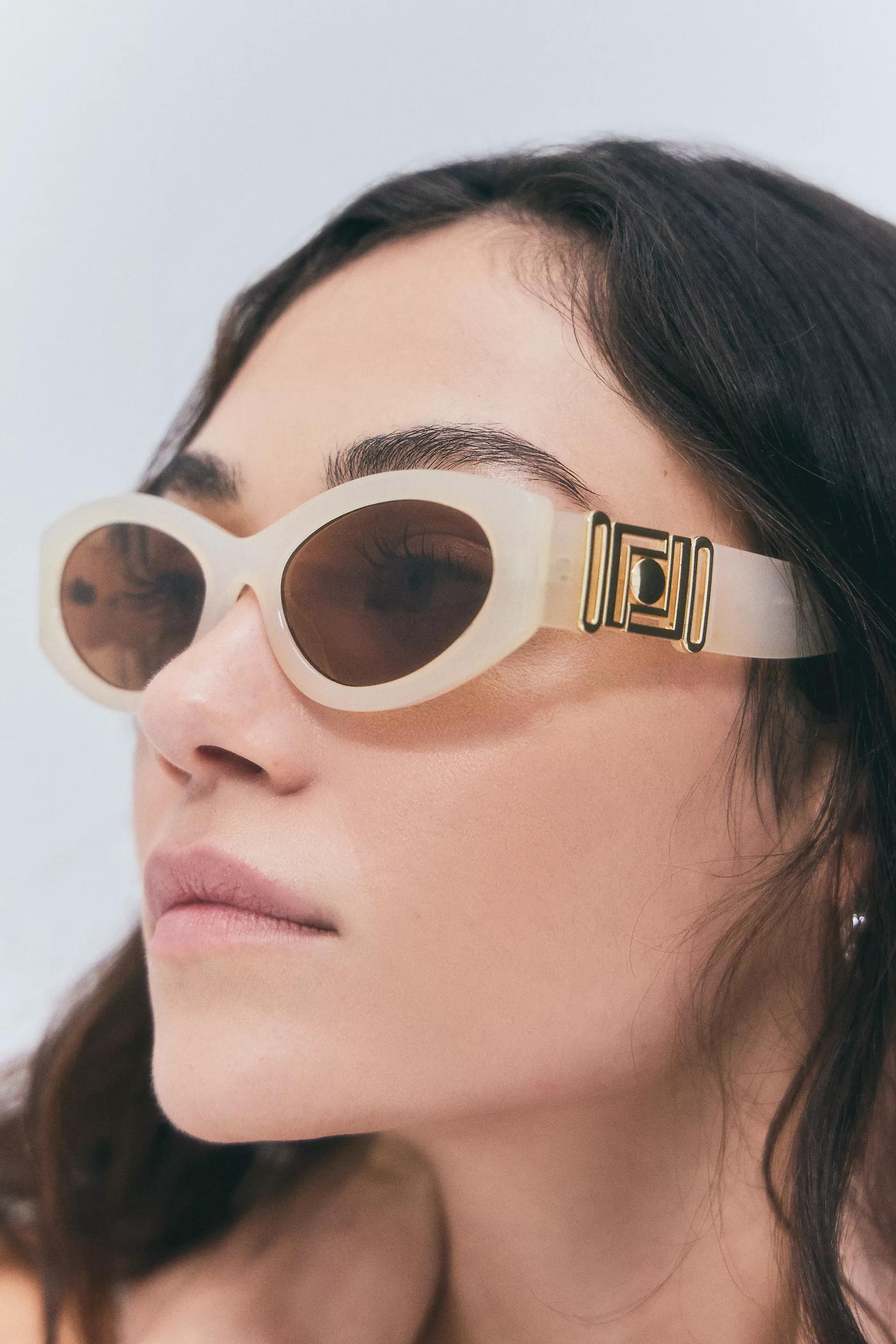 Cream Uo Sedona City Frame Sunglasses, CREME, large image number 0