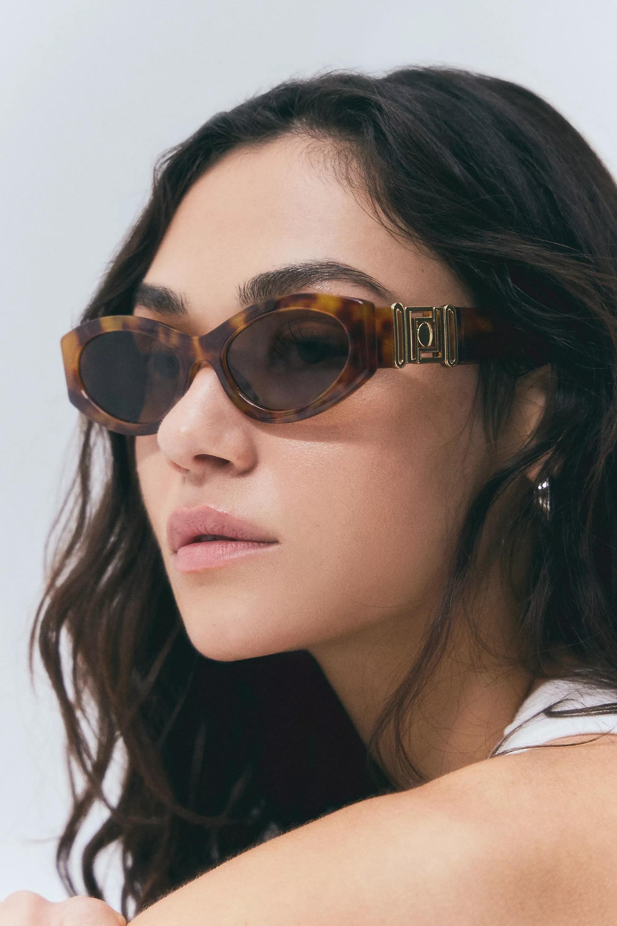 Brown Uo Sedona City Frame Sunglasses, BRN, large image number 4