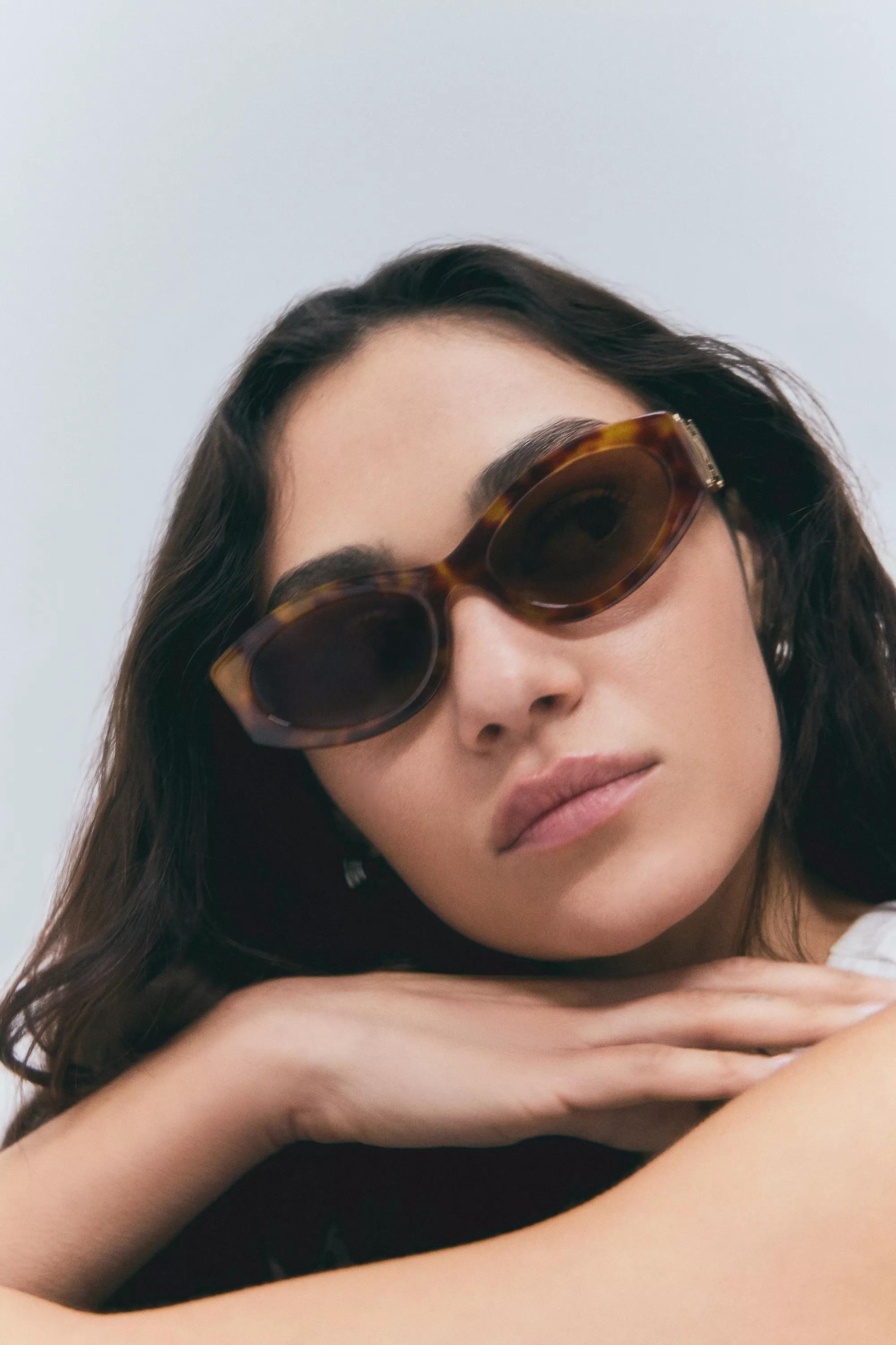 Brown Uo Sedona City Frame Sunglasses, BRN, large image number 5