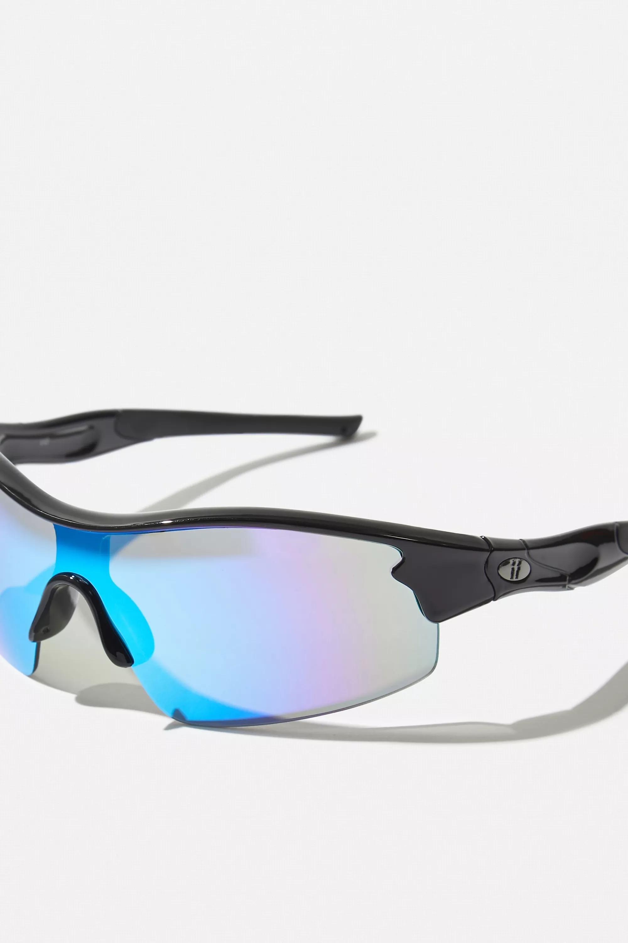 Black Fergie Sports Visor Sunglasses, BLK, large image number 2