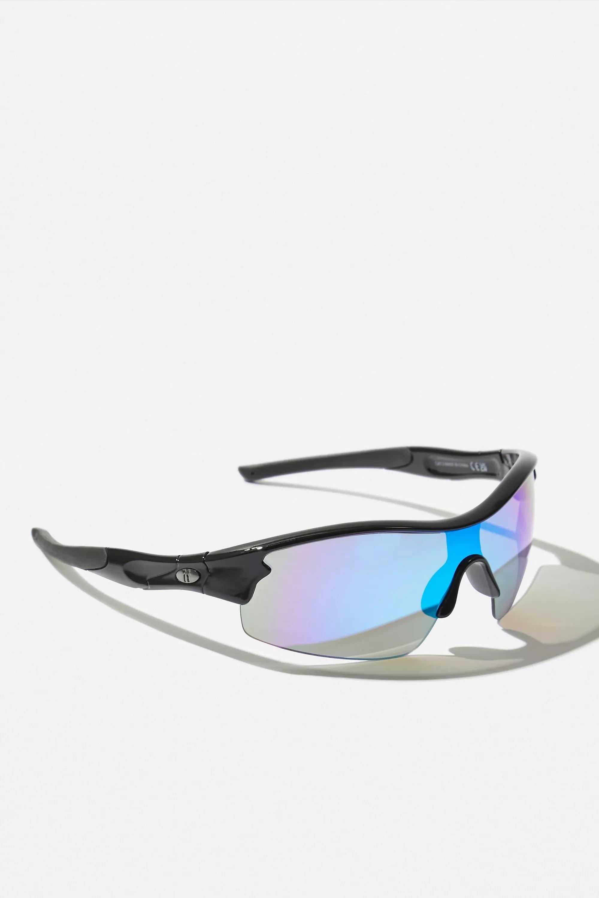 Black Fergie Sports Visor Sunglasses, BLK, large image number 3