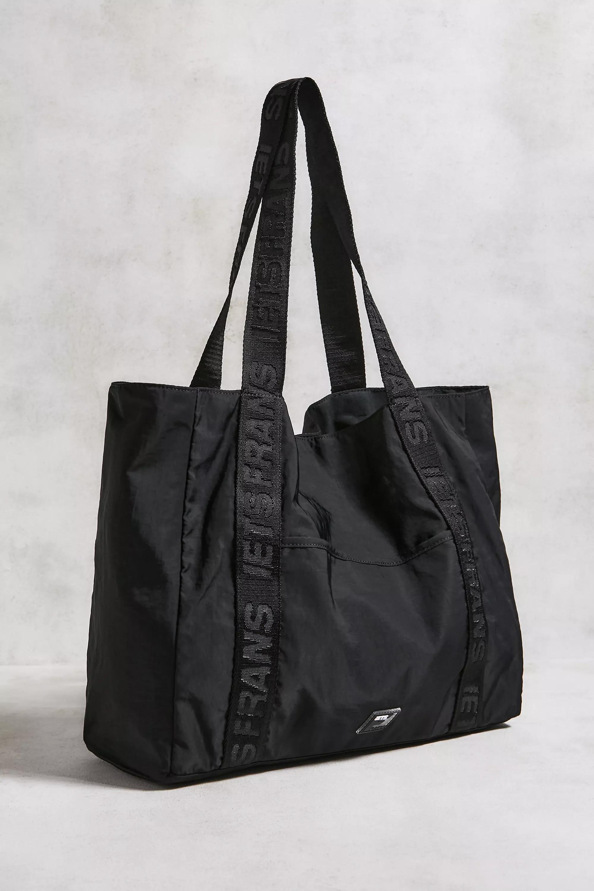 Black Iets Frans... Jacquard Webbing Tote Bag, BLK, large image number 2