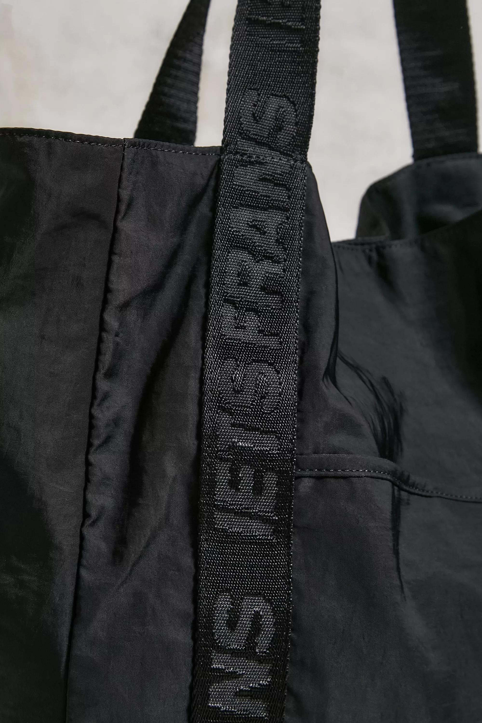 Black Iets Frans... Jacquard Webbing Tote Bag, BLK, large image number 3