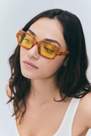 Urban Outfitters - Yellow Izzy Vintage Square Sunglasses