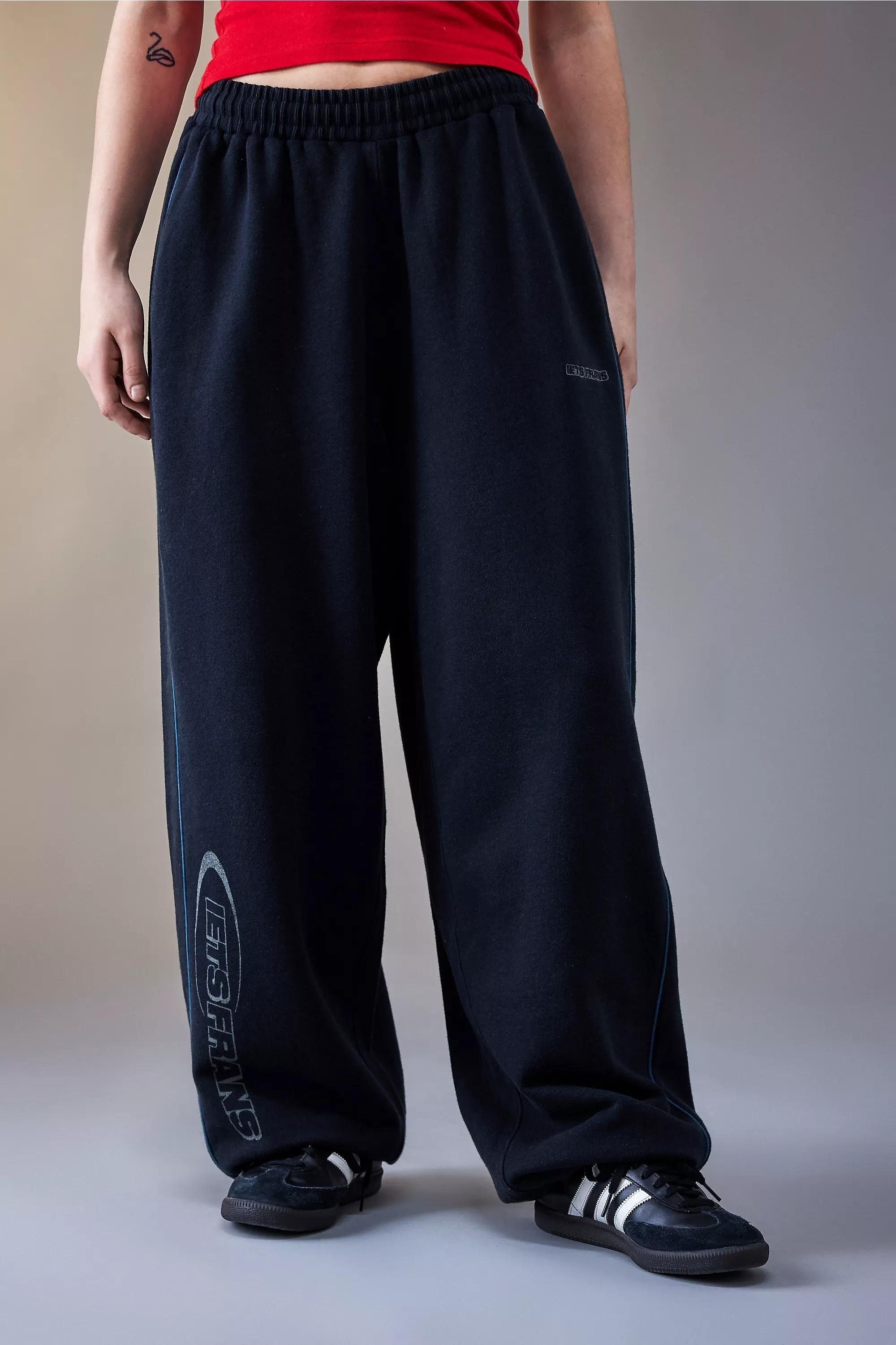 Black baggy tracksuit bottoms 2025