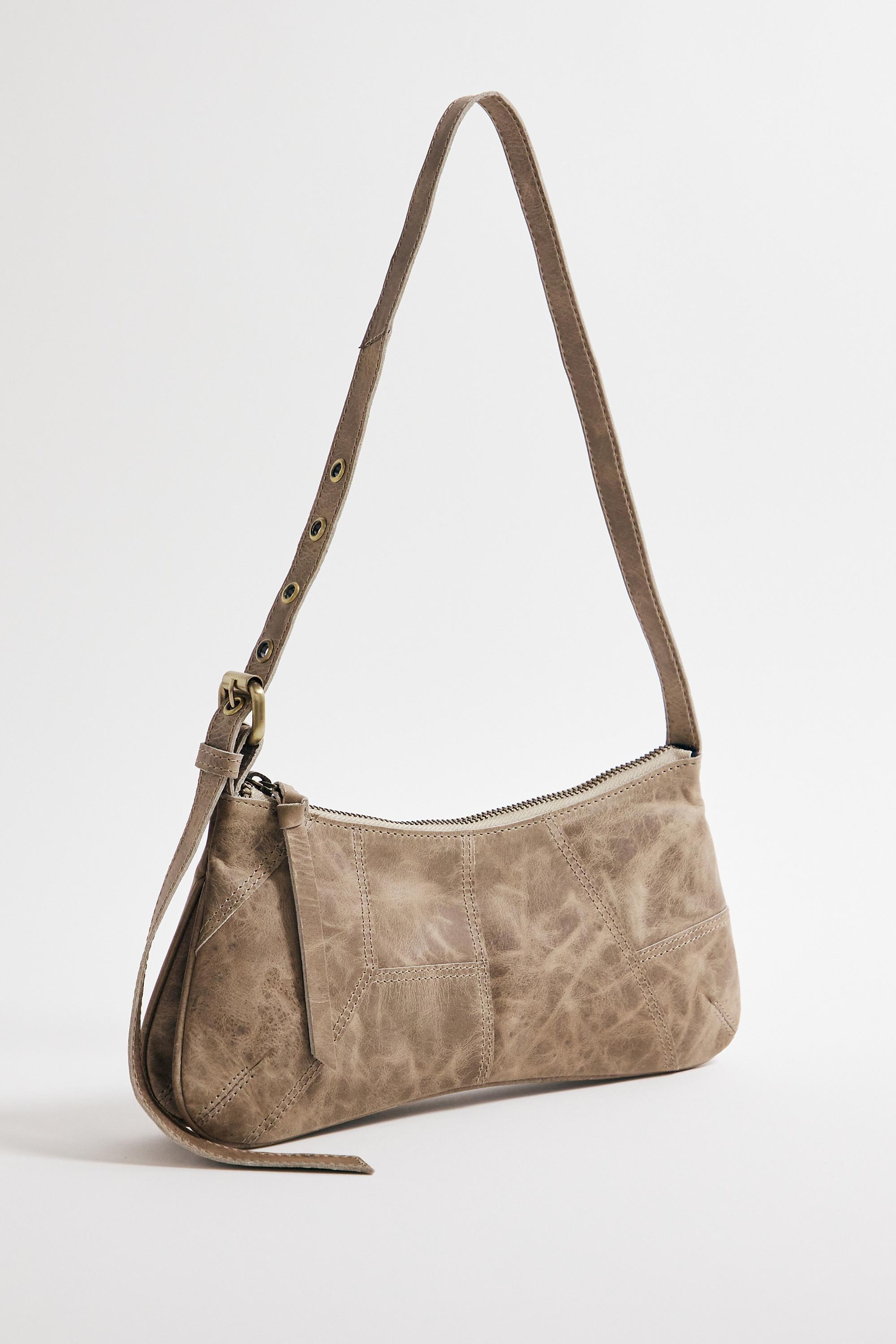 Cream Uo Patchwork Suede Shoulder Bag, CREME, large image number 1