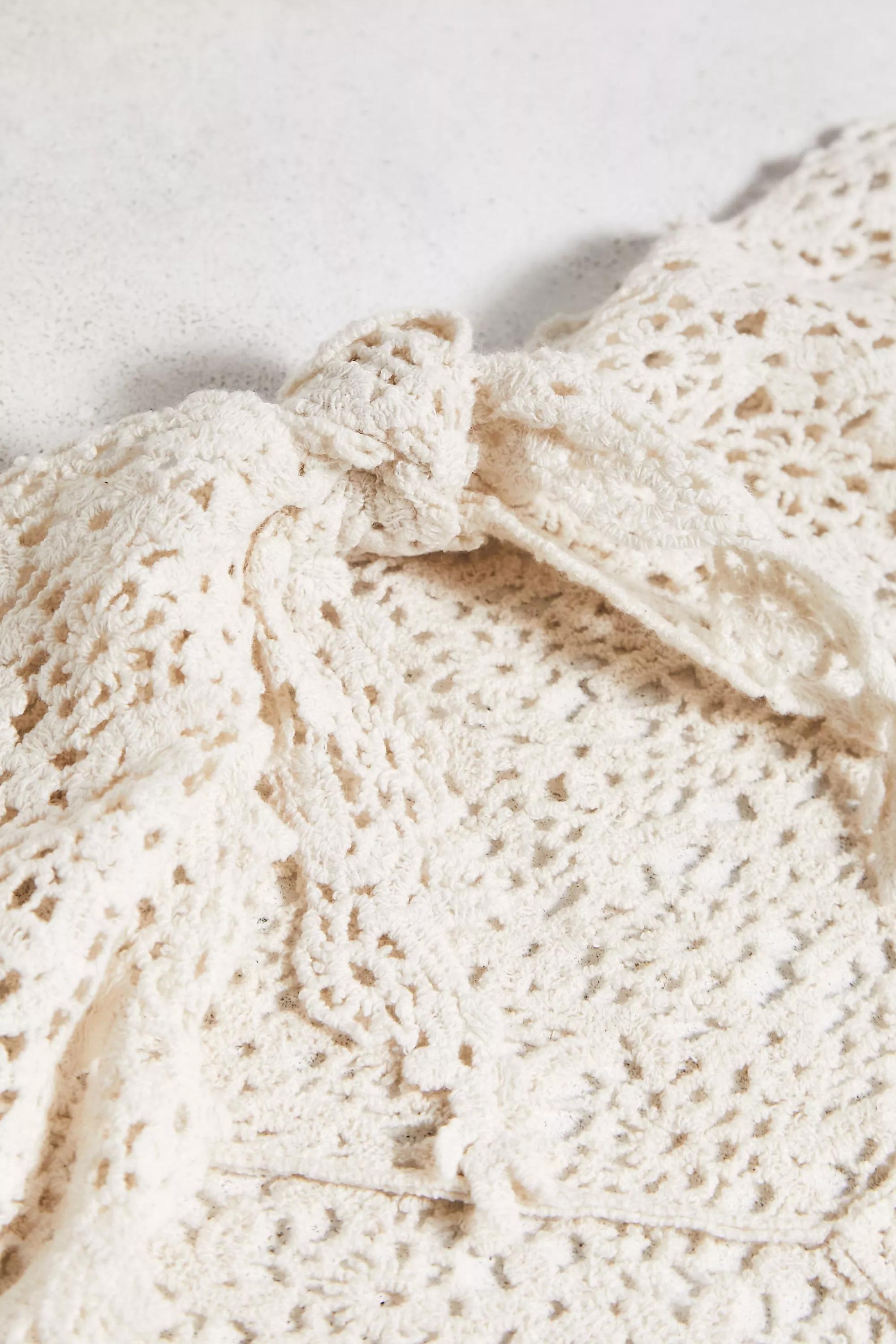 Cream Kimchi Blue Lace Headscarf, CREME, large image number 3