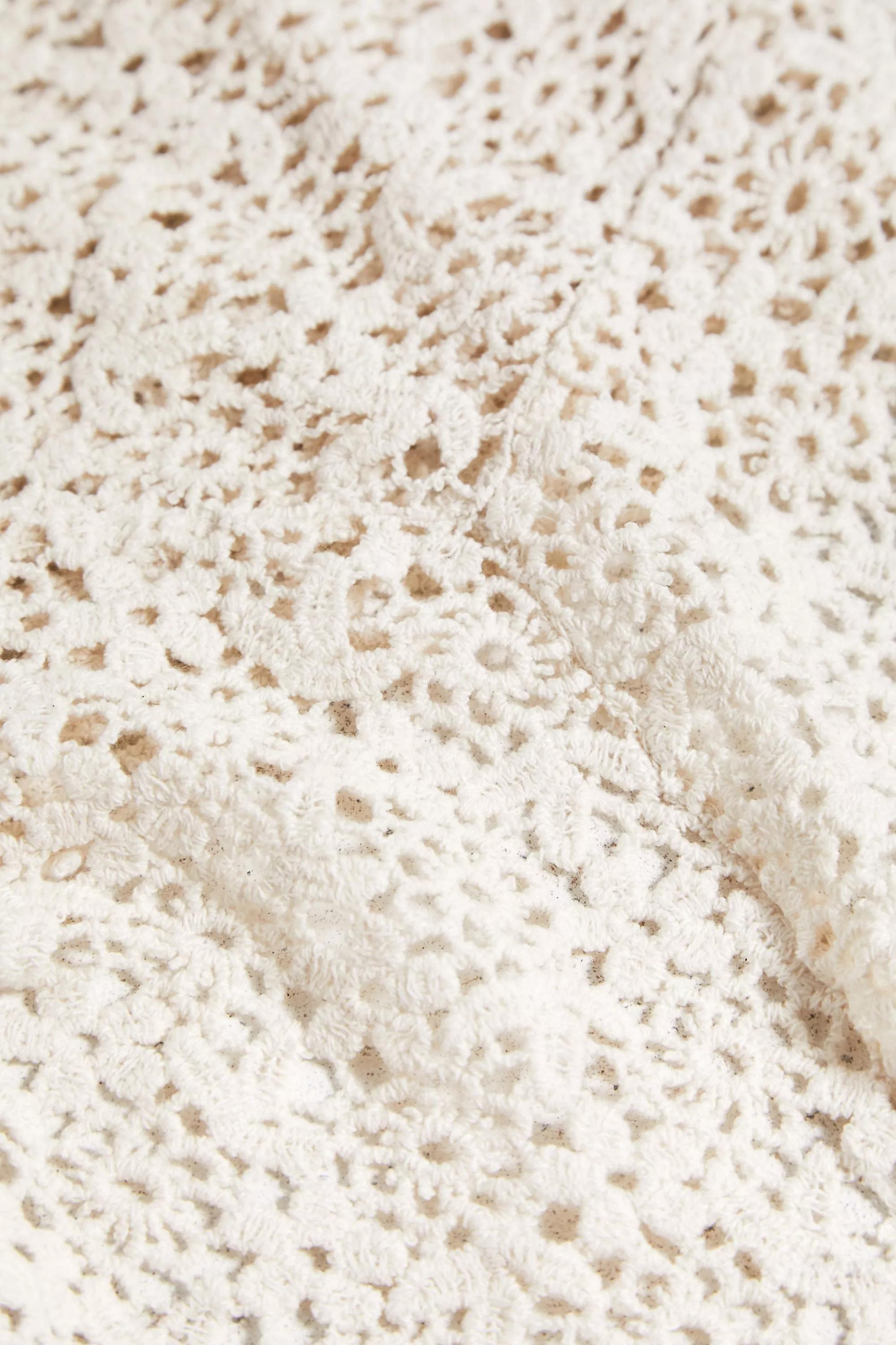 Cream Kimchi Blue Lace Headscarf, CREME, large image number 5