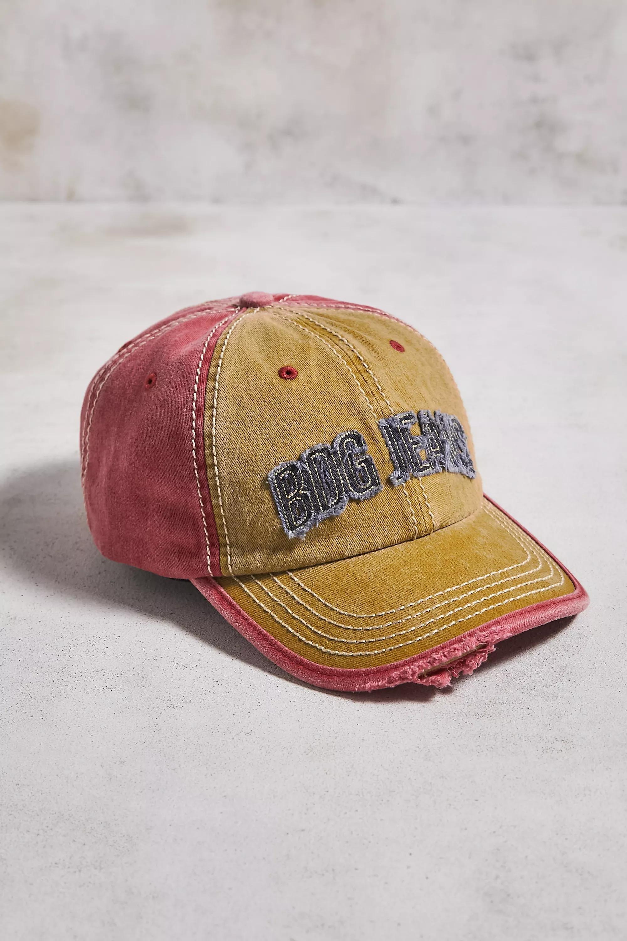 Yellow Bdg Distressed Logo Cap, YEL, large image number 1