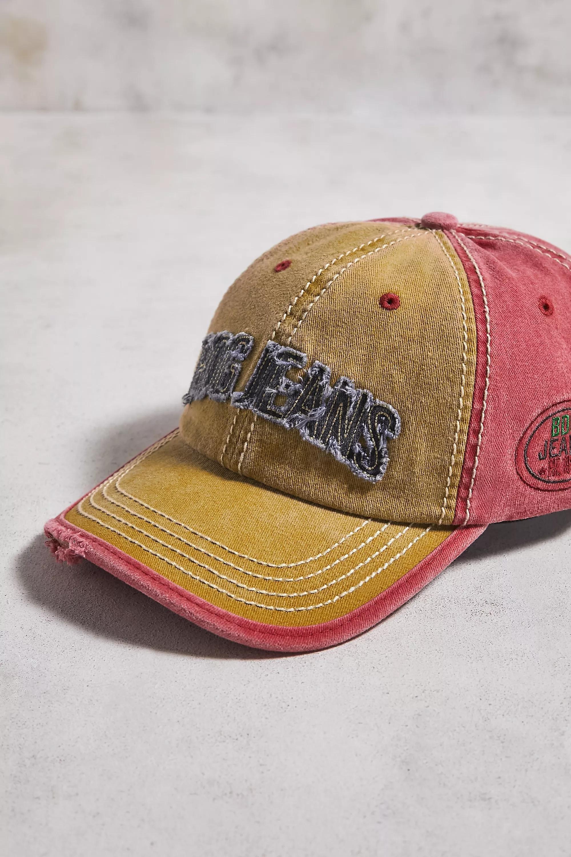 Yellow Bdg Distressed Logo Cap, YEL, large image number 2