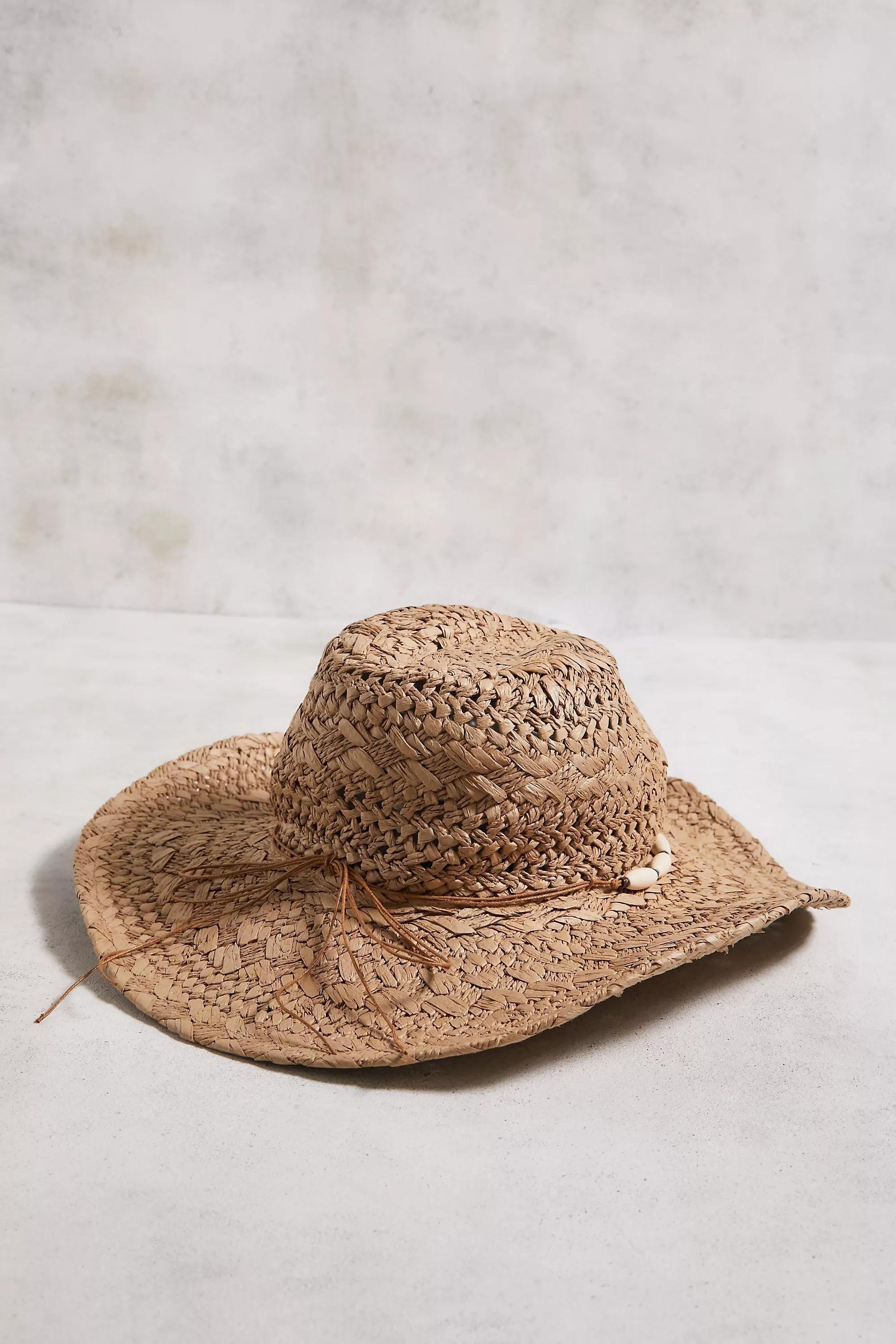 Beige Straw Cowboy Hat, NEUTR, large image number 3