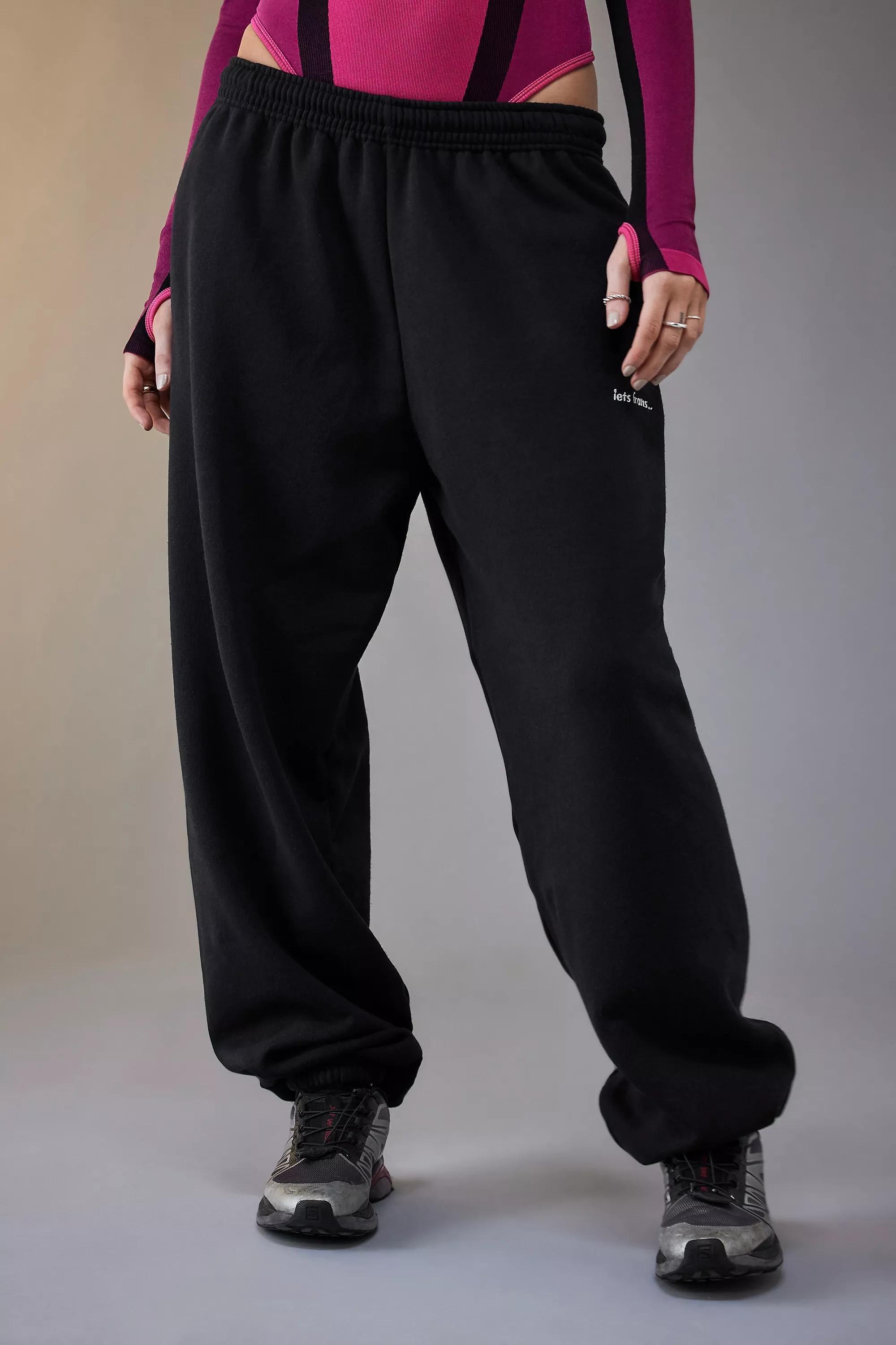 Black Iets Frans... Cuffed Joggers, , large image number 0