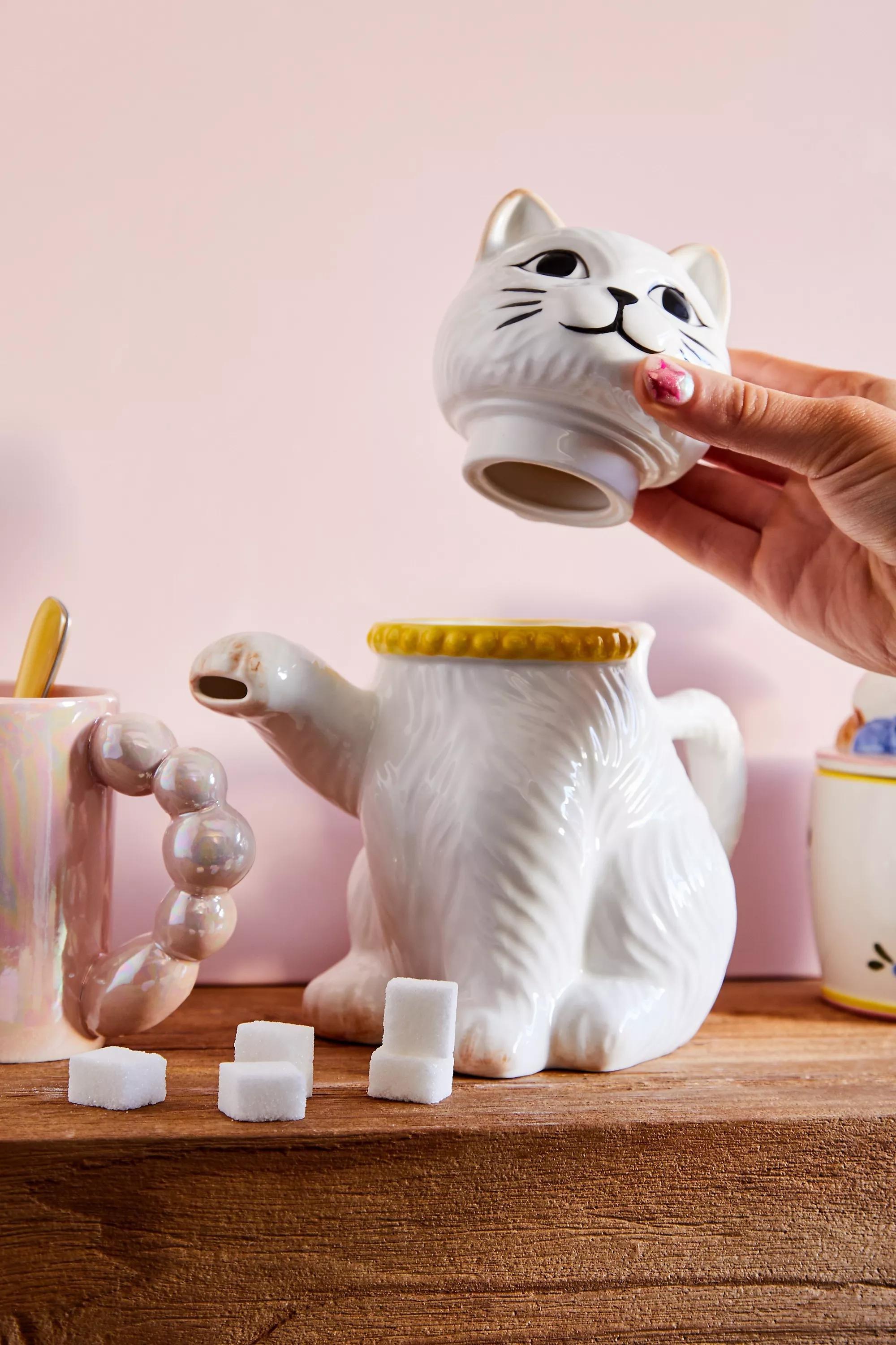 Assort Kitsch Cat Teapot, ASSORT, large image number 1