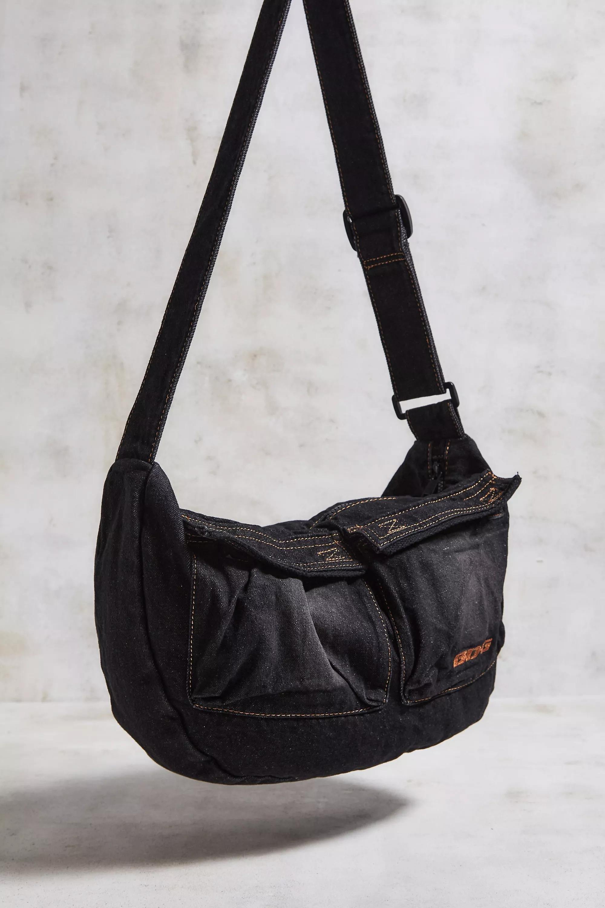 Black Bdg Denim Sling Bag, BLK, large image number 1