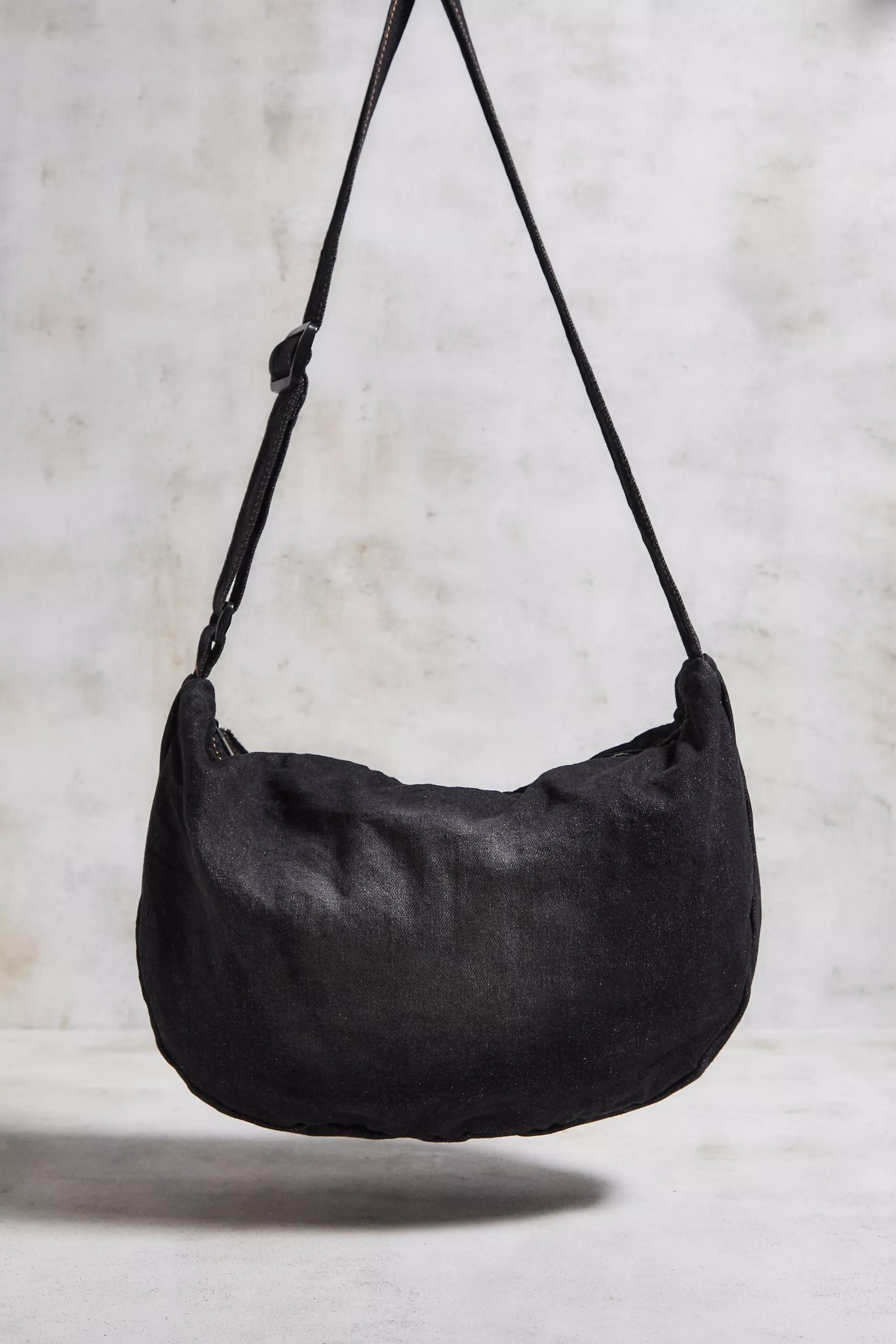 Black Bdg Denim Sling Bag, BLK, large image number 2