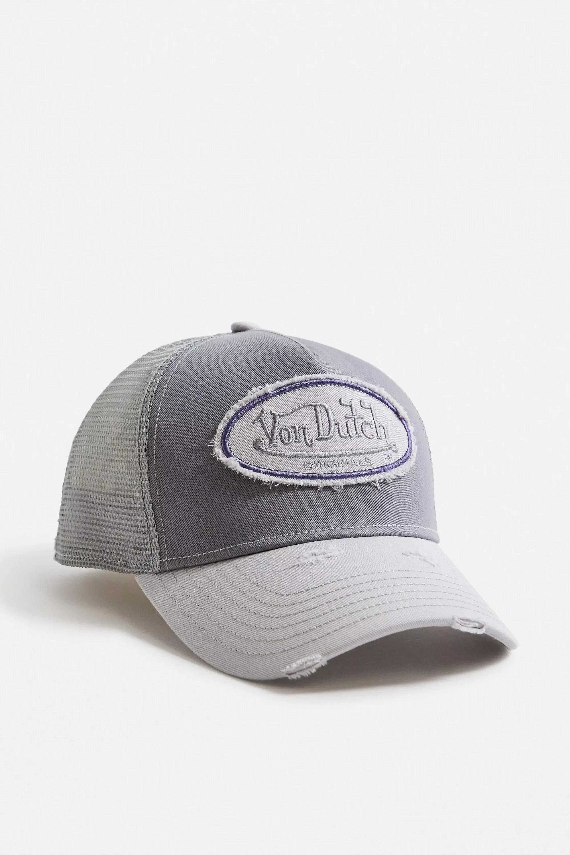 Grey Von Dutch Grey Trucker Cap, GREY, large image number 0