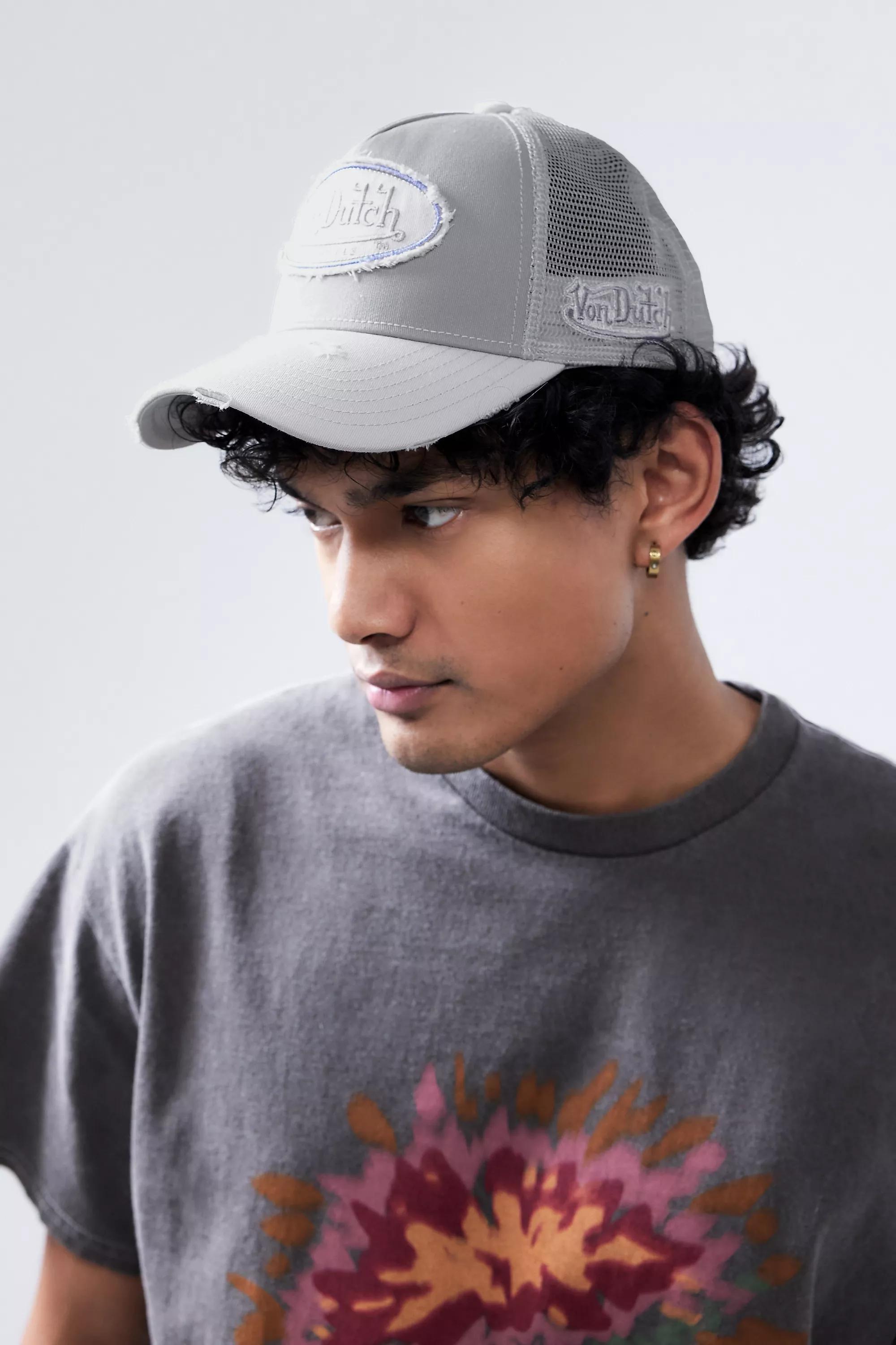 Grey Von Dutch Grey Trucker Cap, GREY, large image number 1