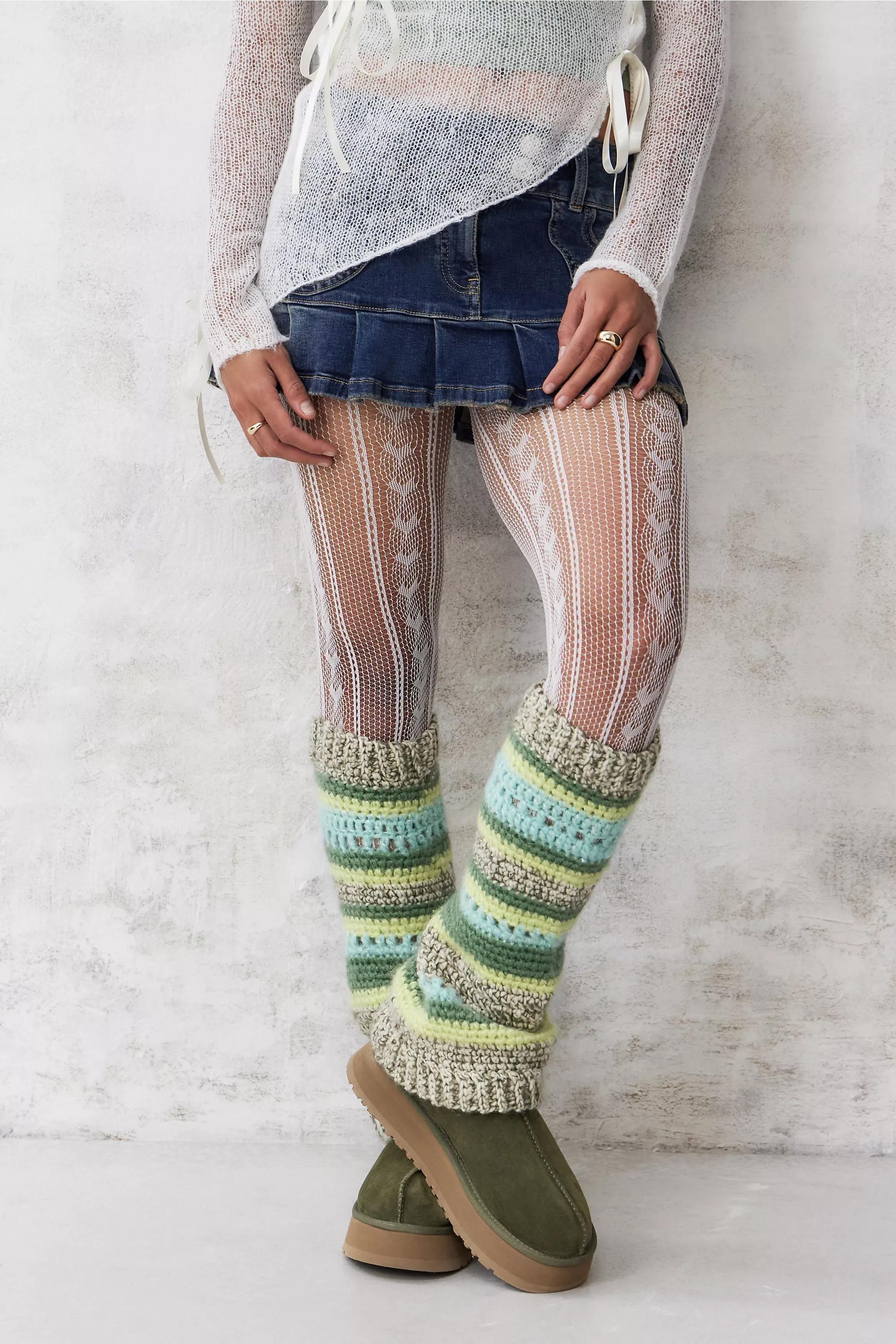Green Out From Under Knit Leg Warmers, GRN, large image number 0