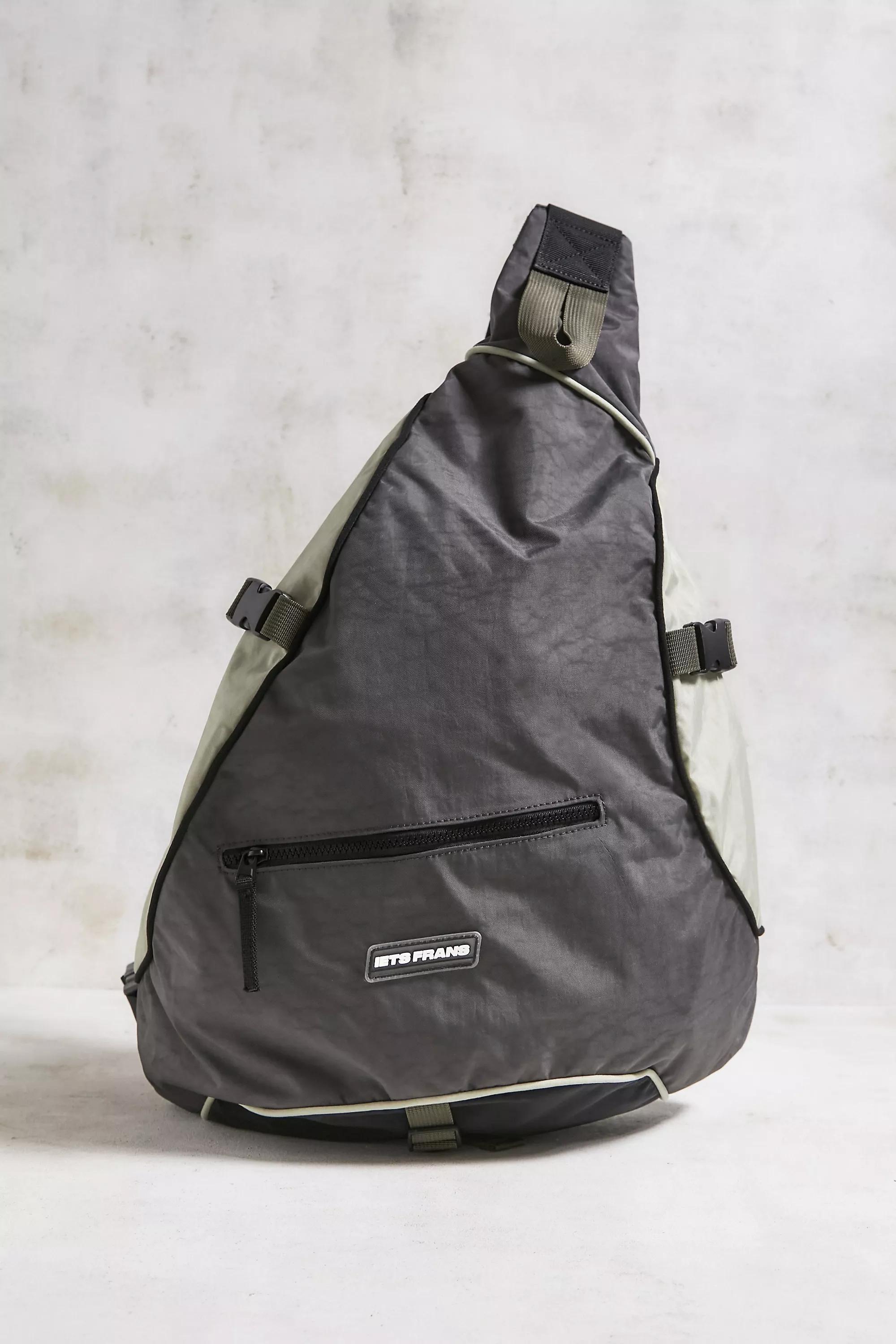 Grey One Shoulder Utility Backpack, GREY, large image number 1