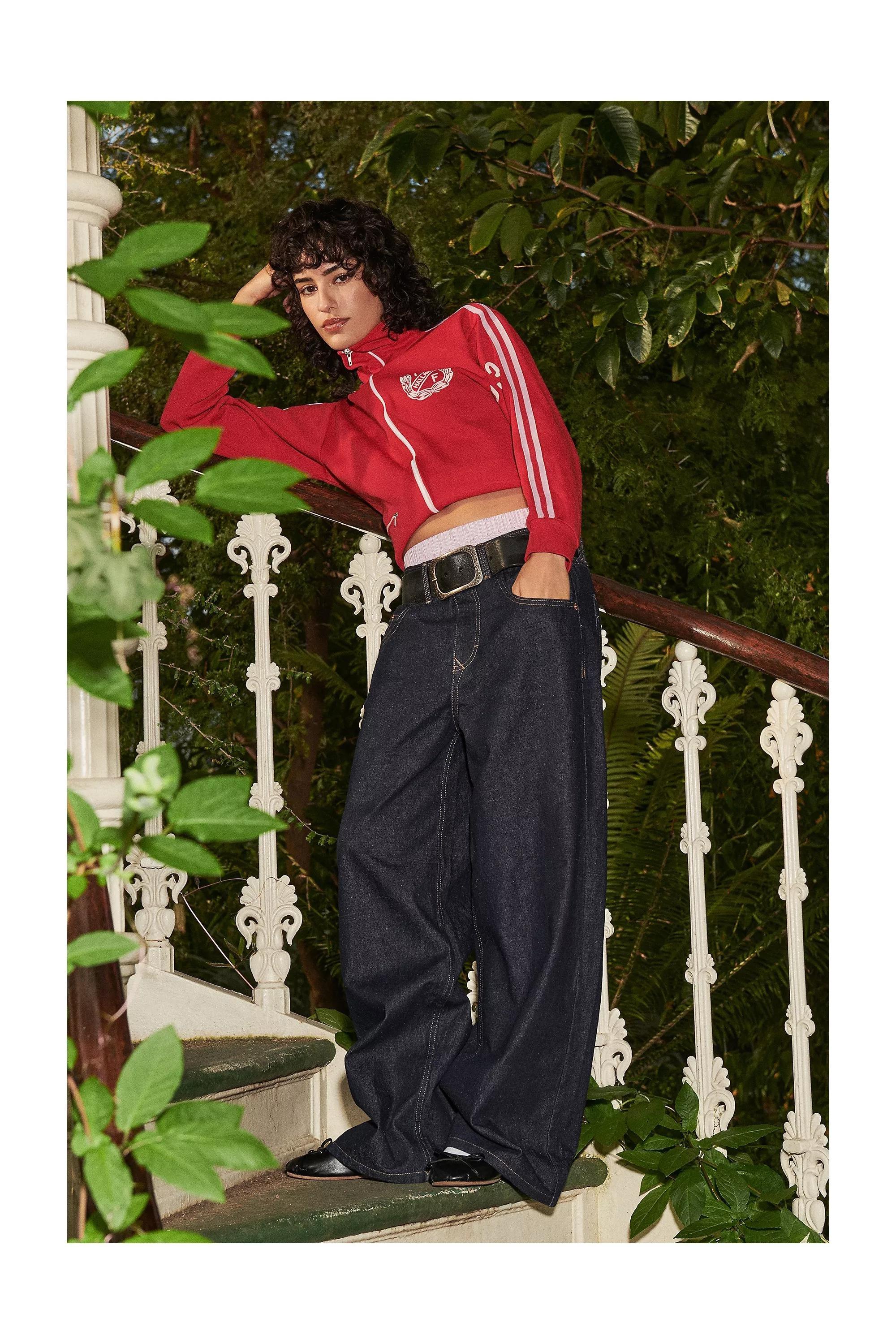 Navy Bdg Rinse Jaya Baggy Jeans, A301_0094           , large image number 1